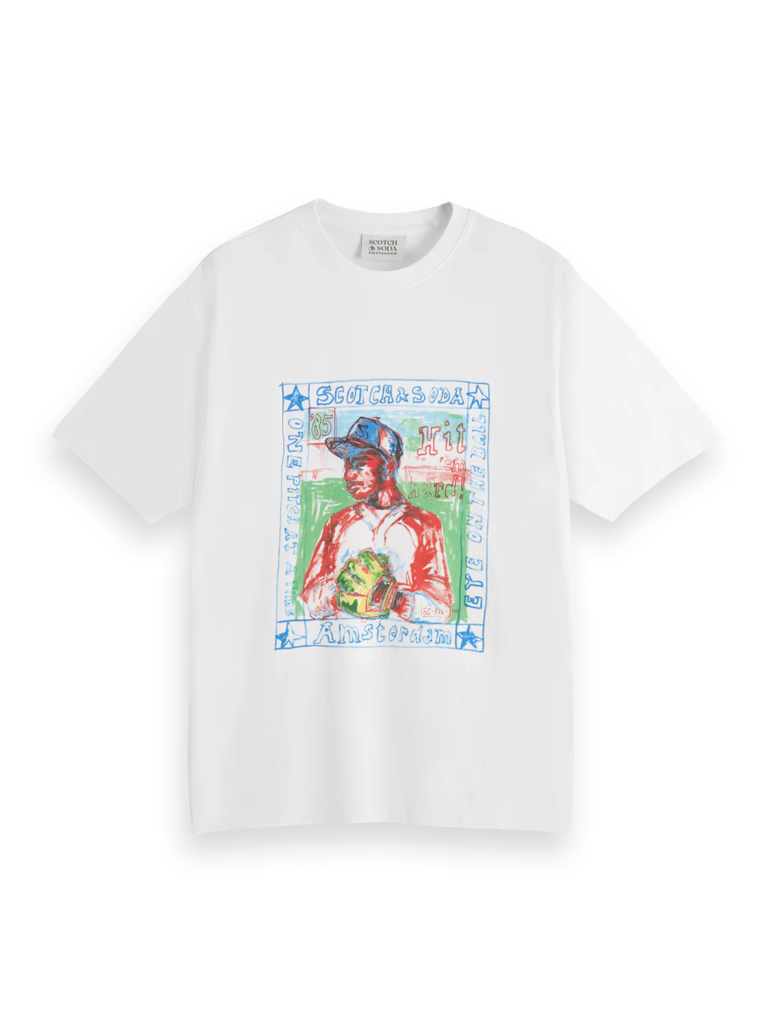 Baseball Artwork Relaxed Fit T-Shirt (179944)