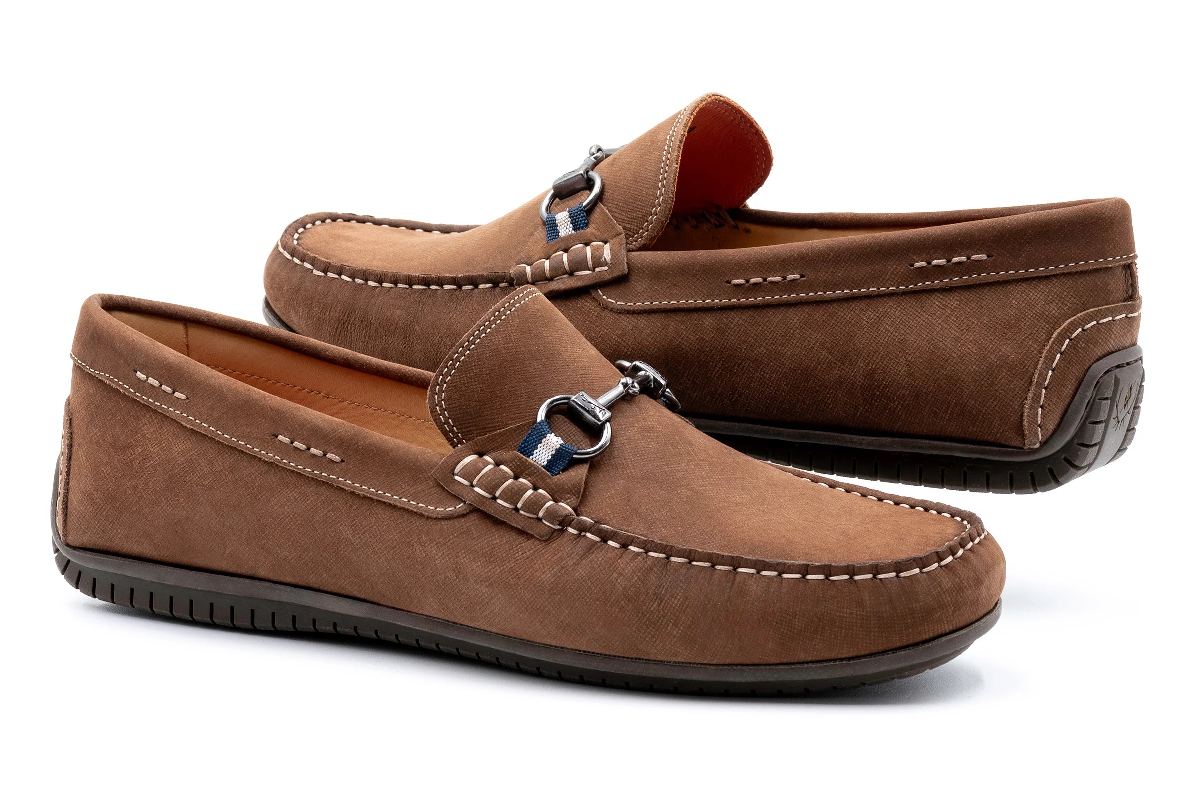 Bermuda Nubuck Horse Bit Loafers (530734)