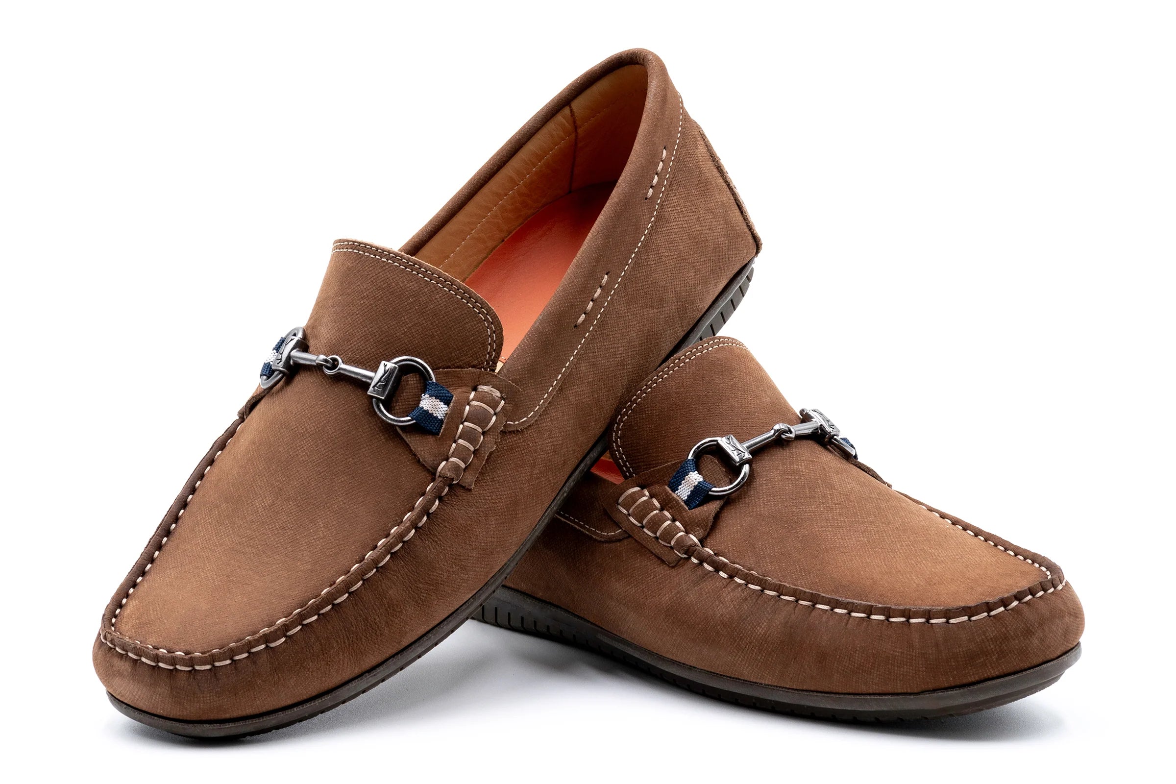Bermuda Nubuck Horse Bit Loafers (530734)