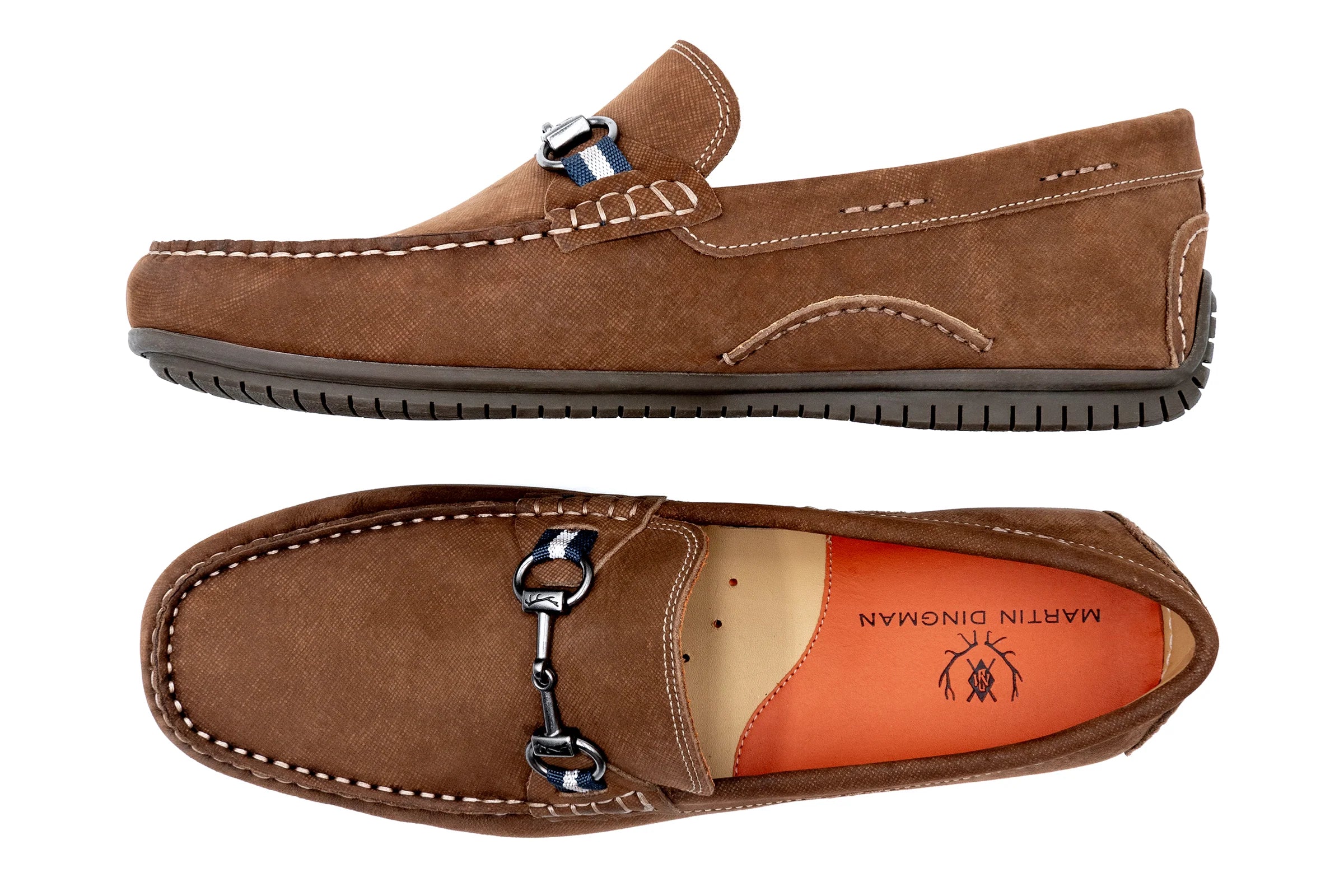 Bermuda Nubuck Horse Bit Loafers (530734)