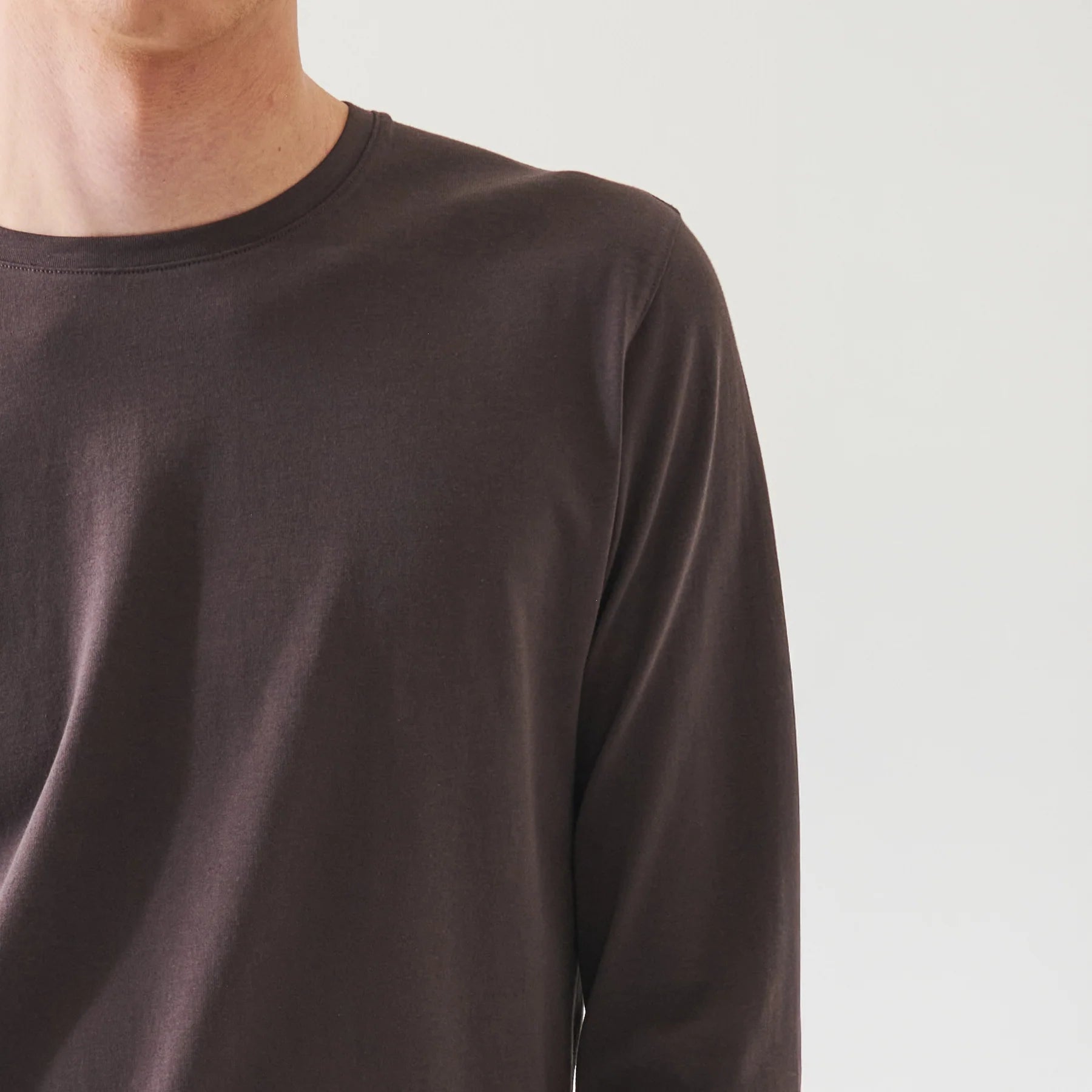 Pima Cotton Stretch Long Sleeve T-Shirt