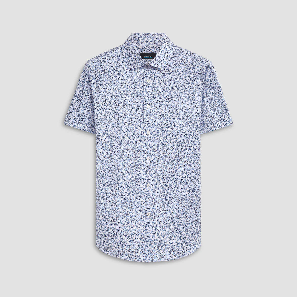 Miles Mini Floral Print OoohCotton® Short Sleeve Shirt (BF9260F40)