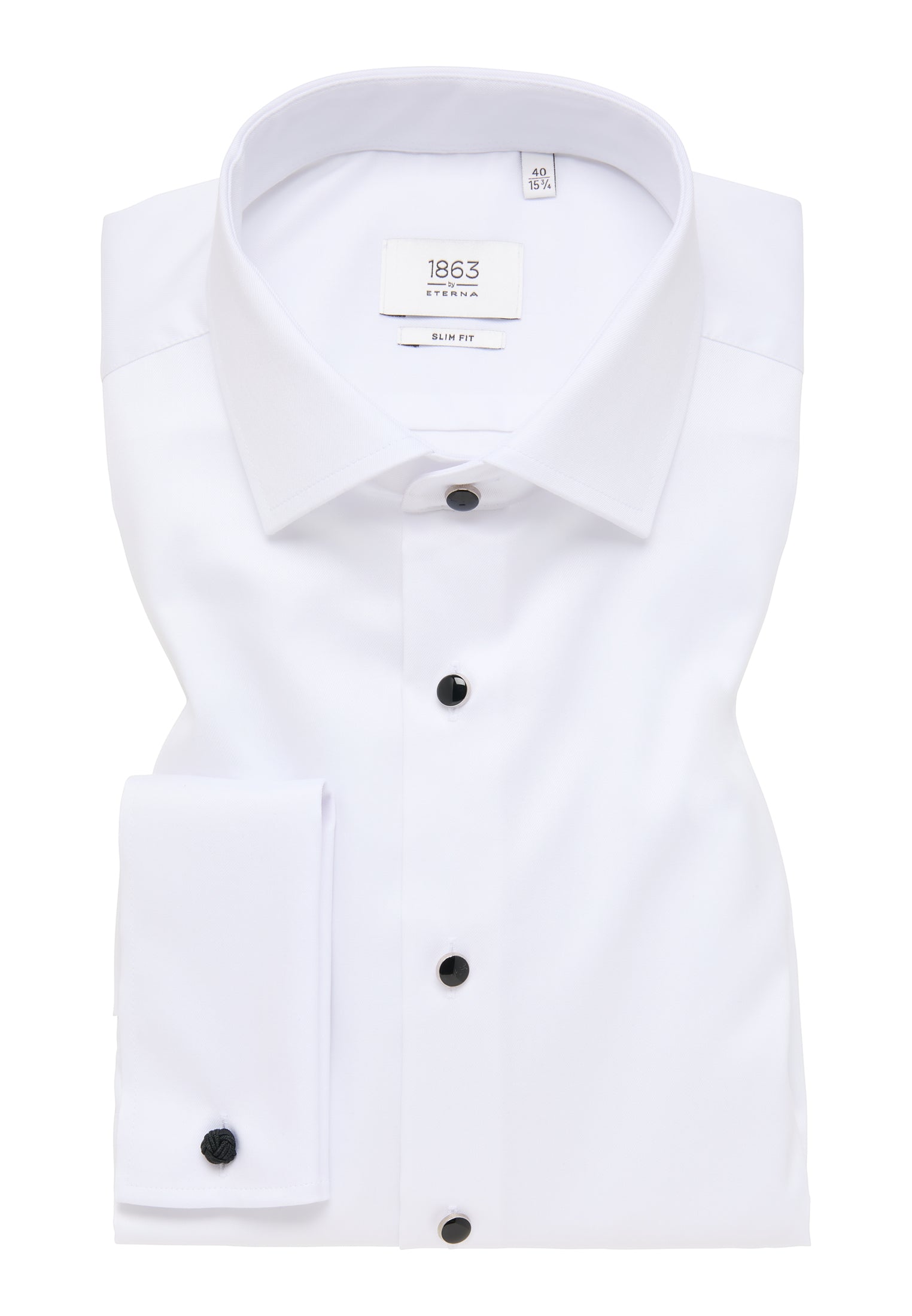 Black Tie Slim Fit Dress Shirt