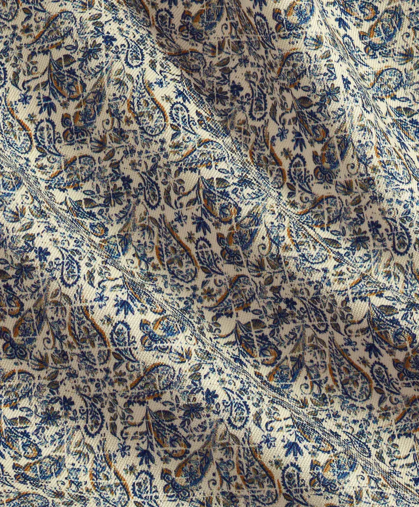 Sage & Blue Paisley Print Sport Shirt (CBSM11501337)