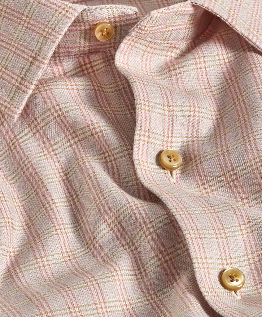 Check Cashmere Blend Sport Shirt (CBSM11825)