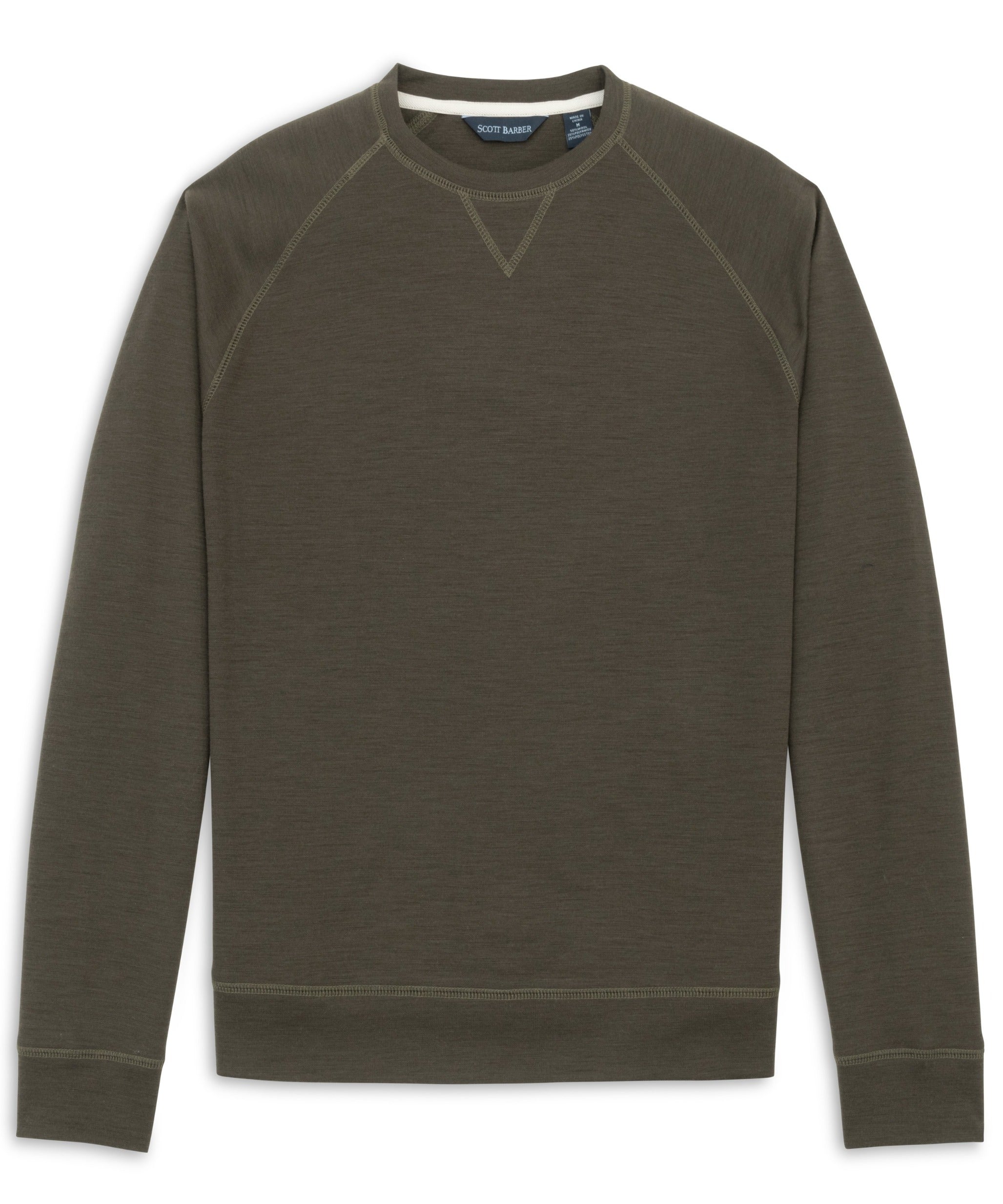 Stretch Wool Blend Crew (K77710)