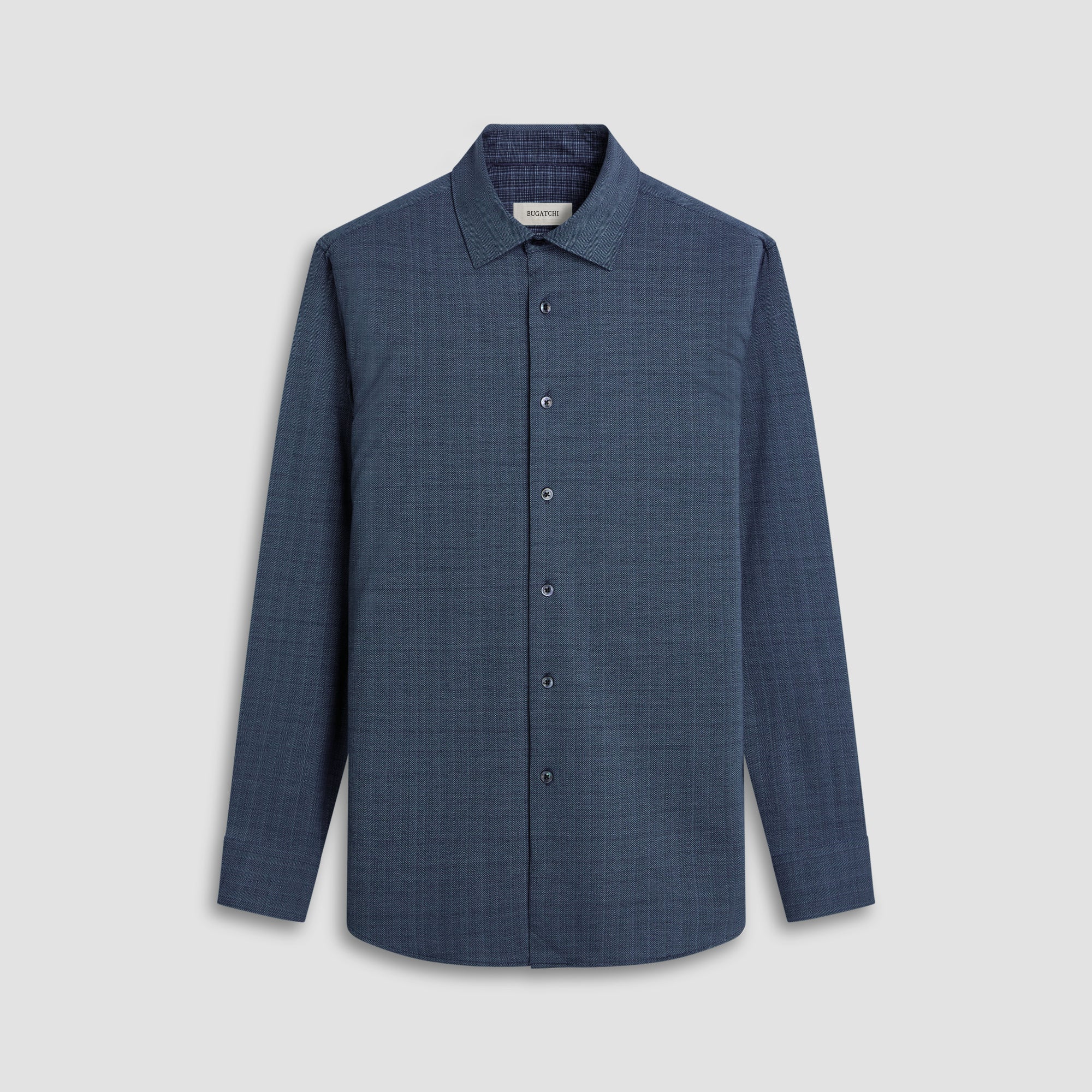 Jimmy Double Sided Herringbone/Check OoohCotton® Shirt (FF9501K61)