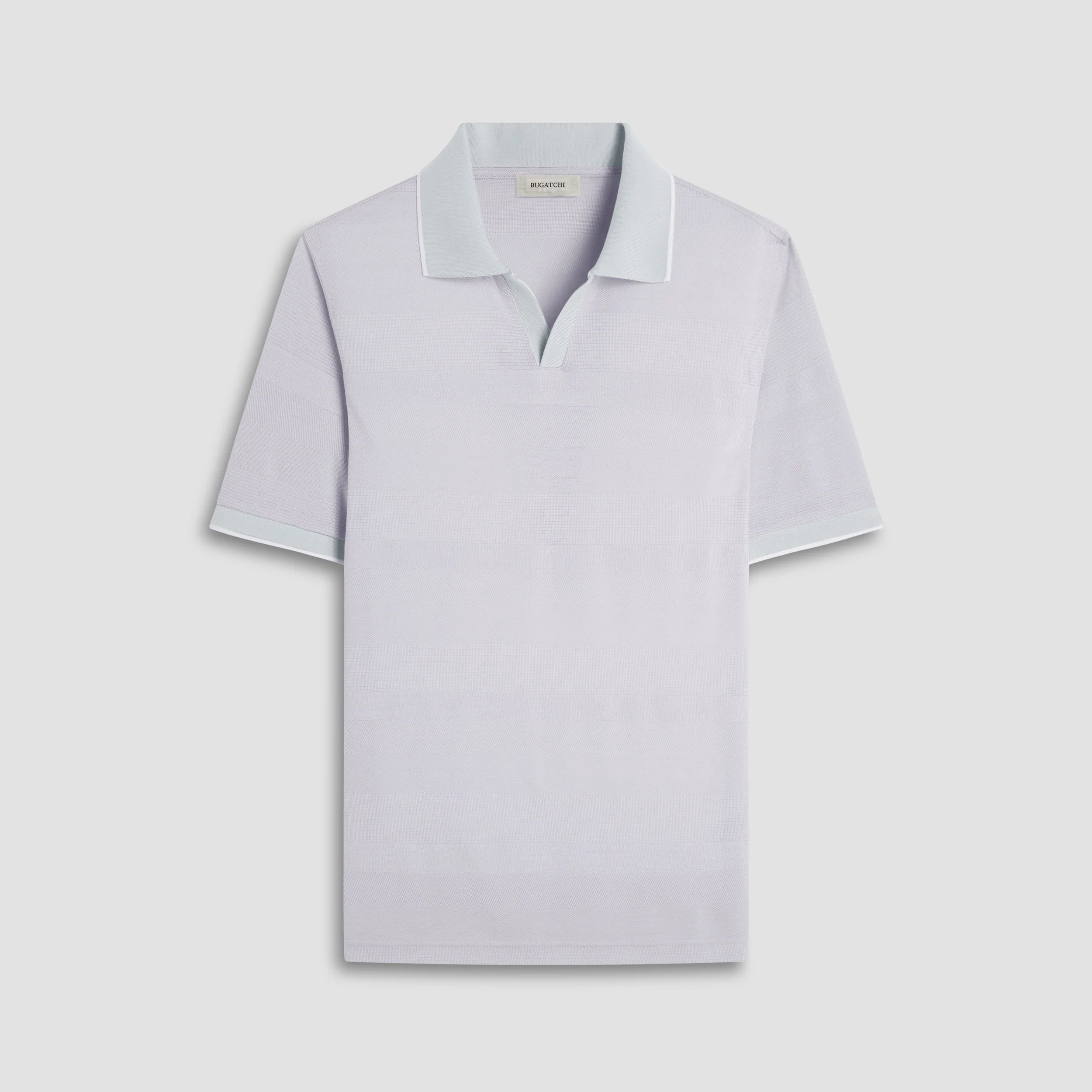 Mixed Media Johnny Collar Polo Shirt (GF2013F54)