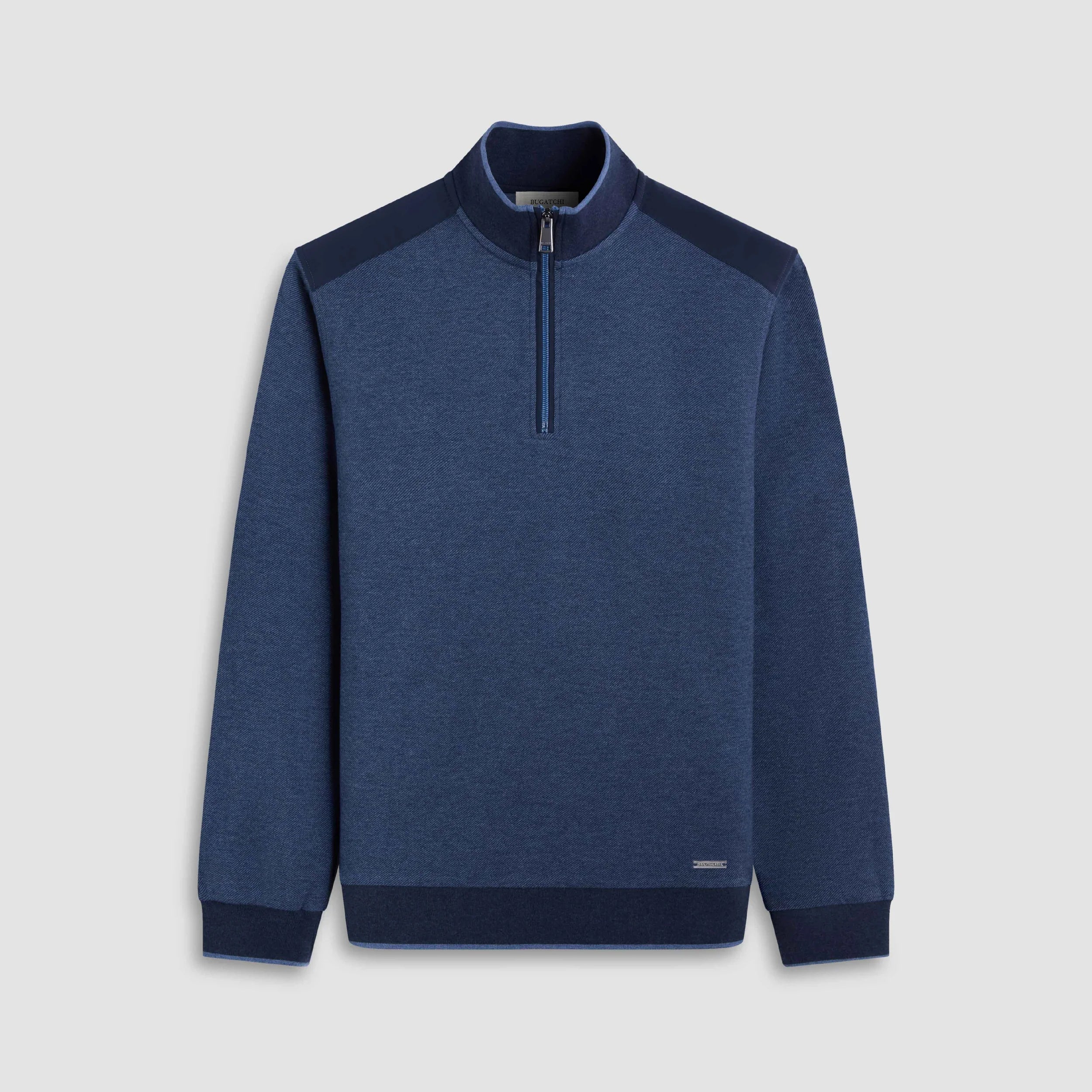 Diagonal Stripe Melange Quarter Zip (HF2413K74)