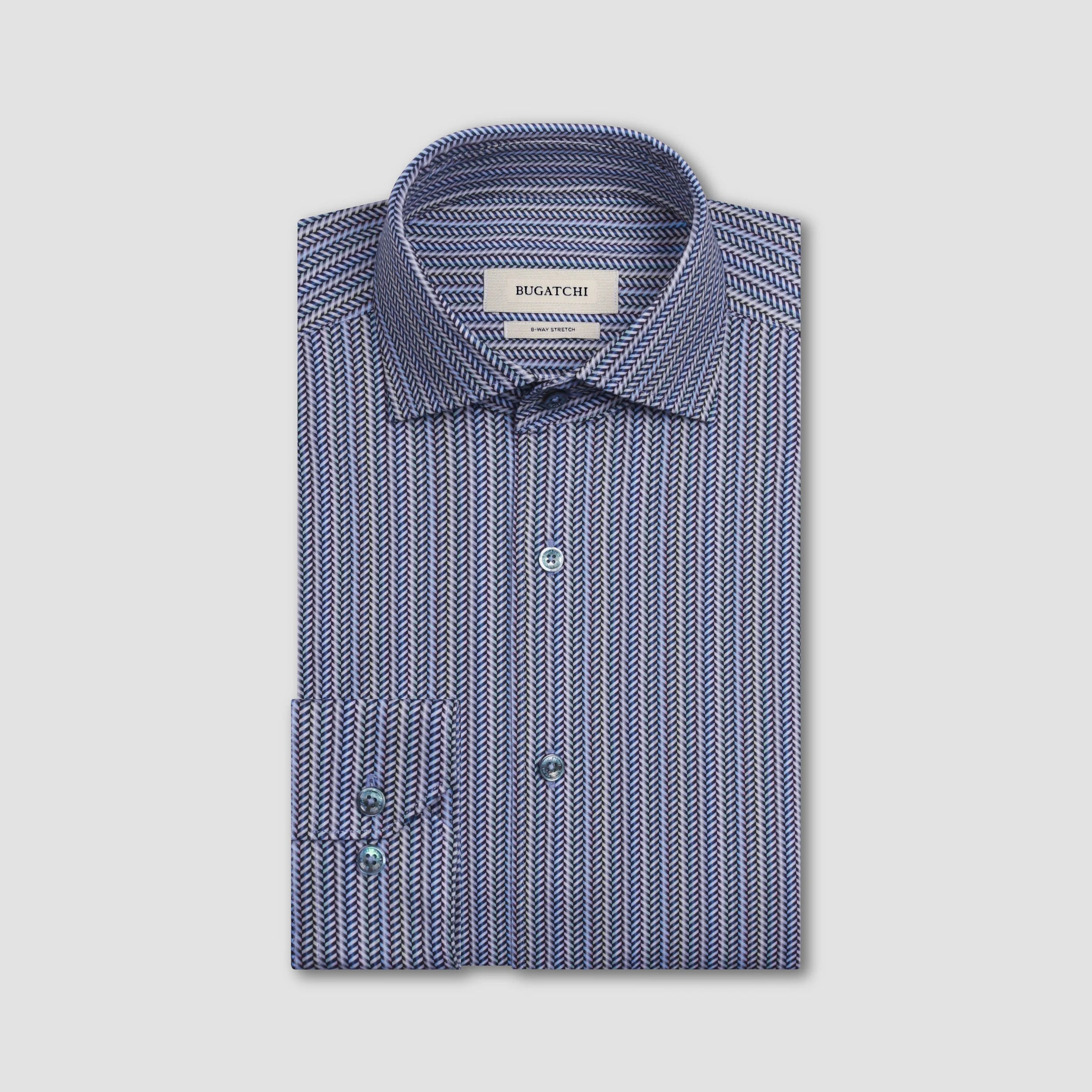 Devon Chevron Illusion OoohCotton® Shirt (HF9224K80)
