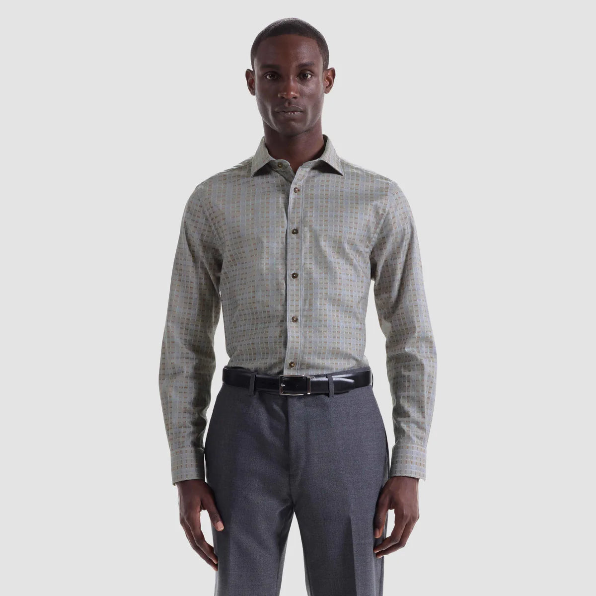 Axel Grid Check Shirt (HS3285L7)