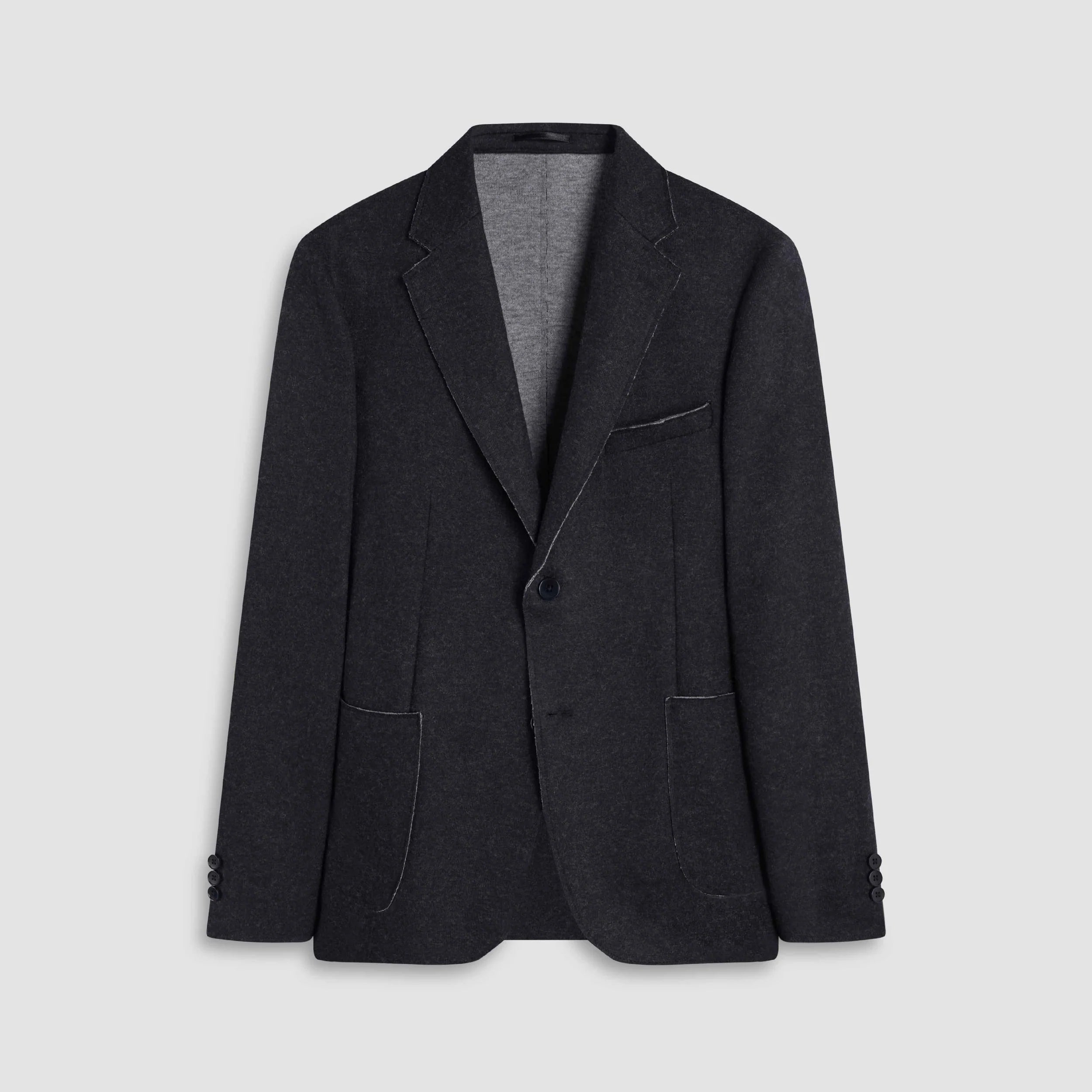 Laser Cut Heather Two-Button Blazer (HX7500J10)