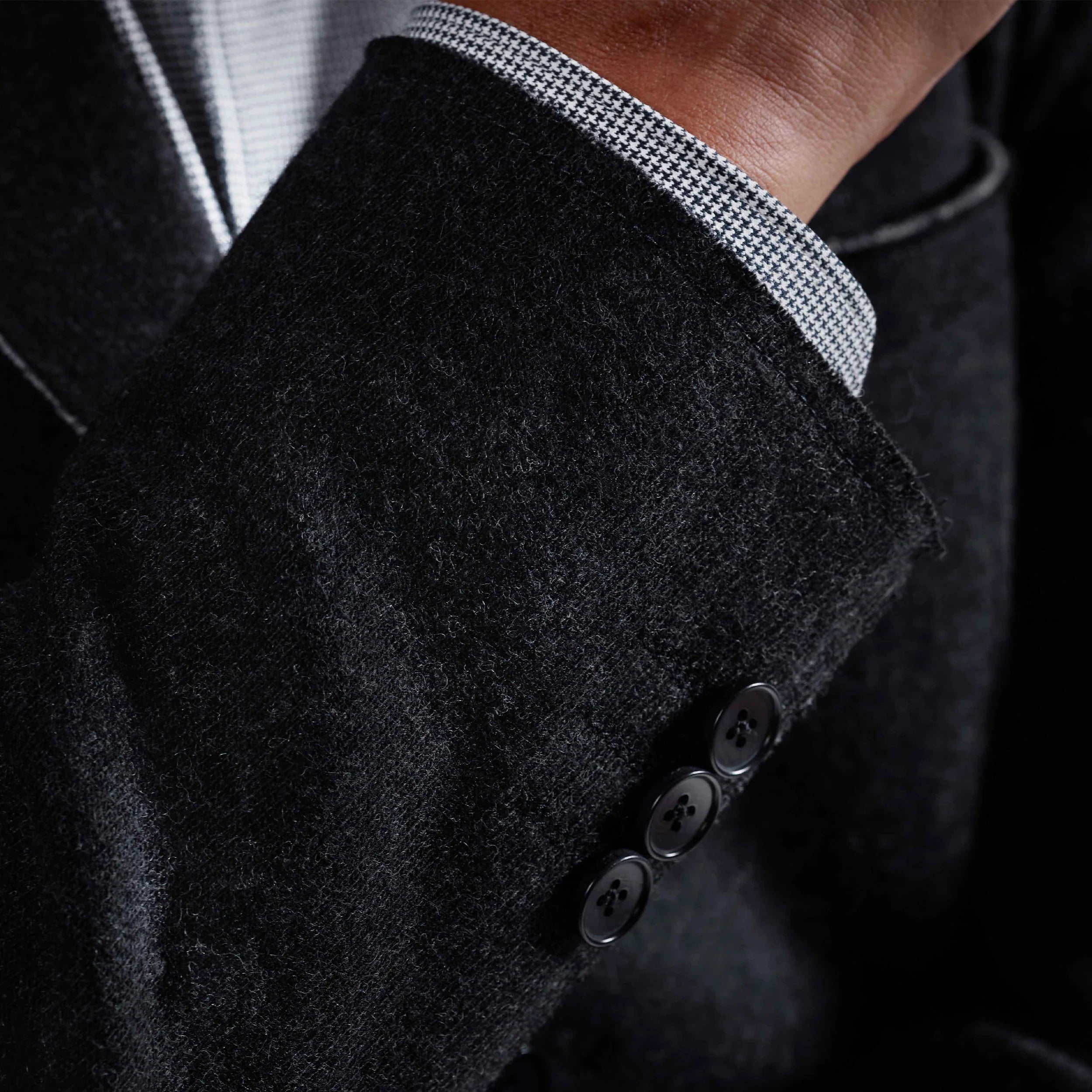 Laser Cut Heather Two-Button Blazer (HX7500J10)