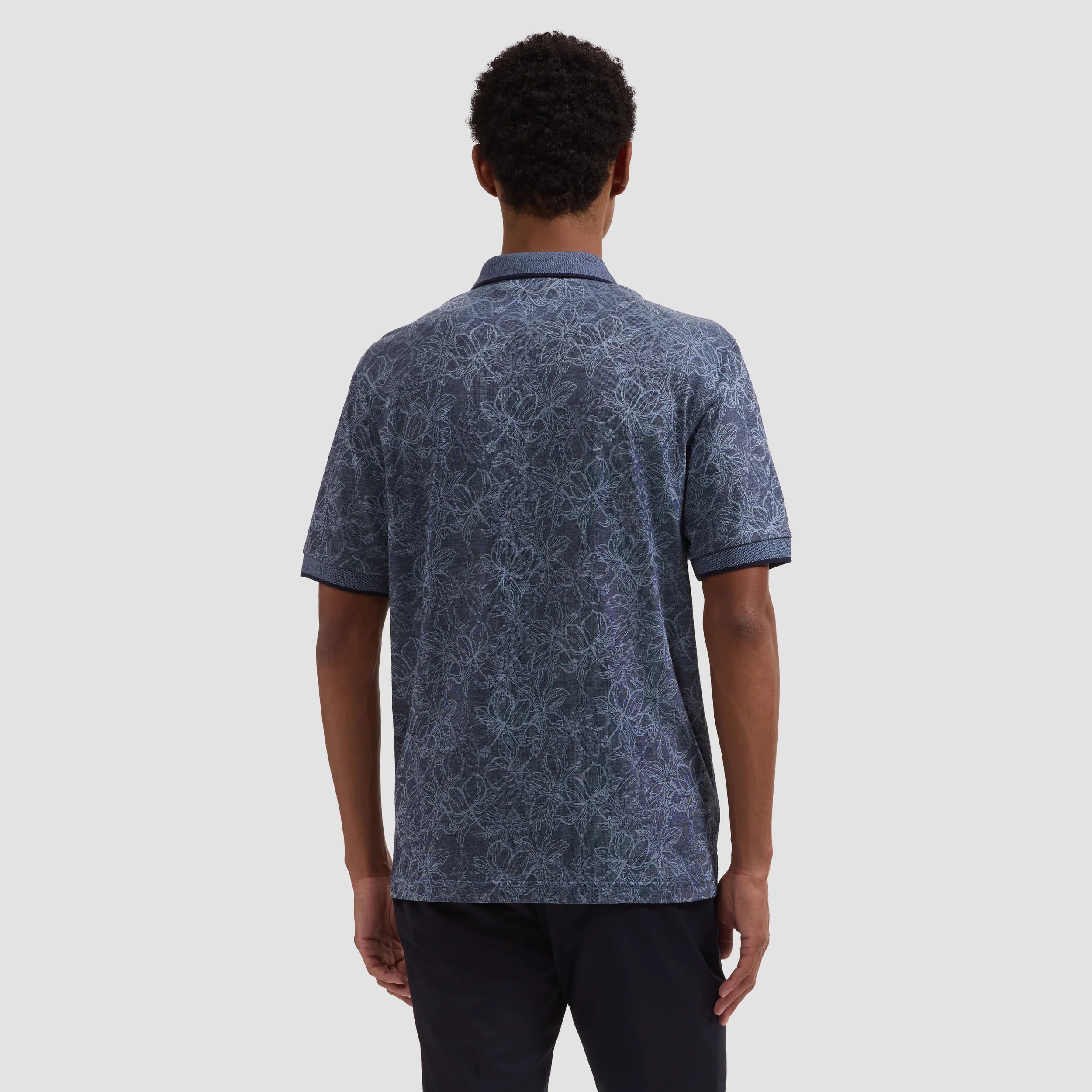 Performance Floral Three-Button Polo (JF2007F17)