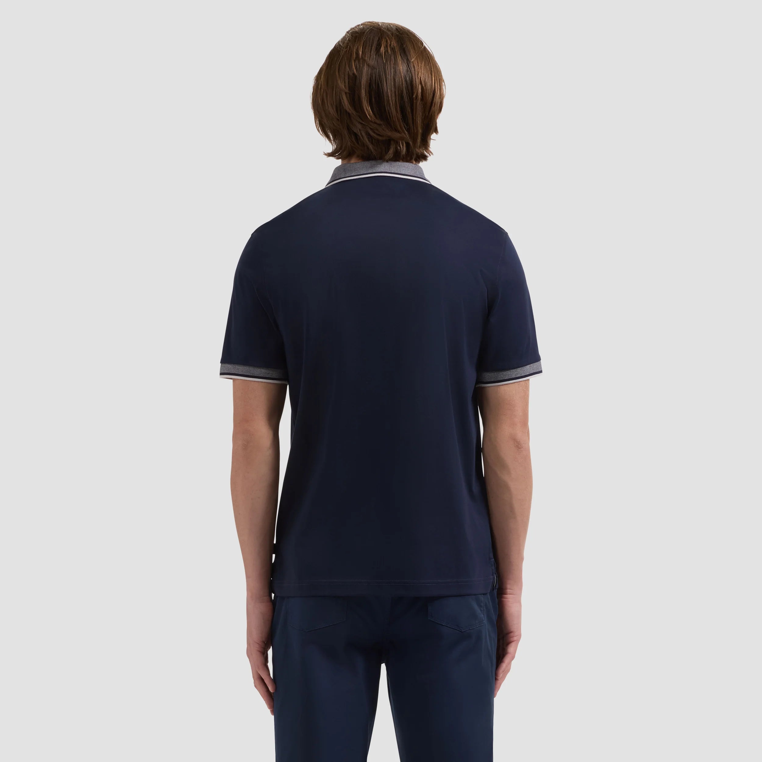 Solid Pima Three-Button Polo (JF2050F12)