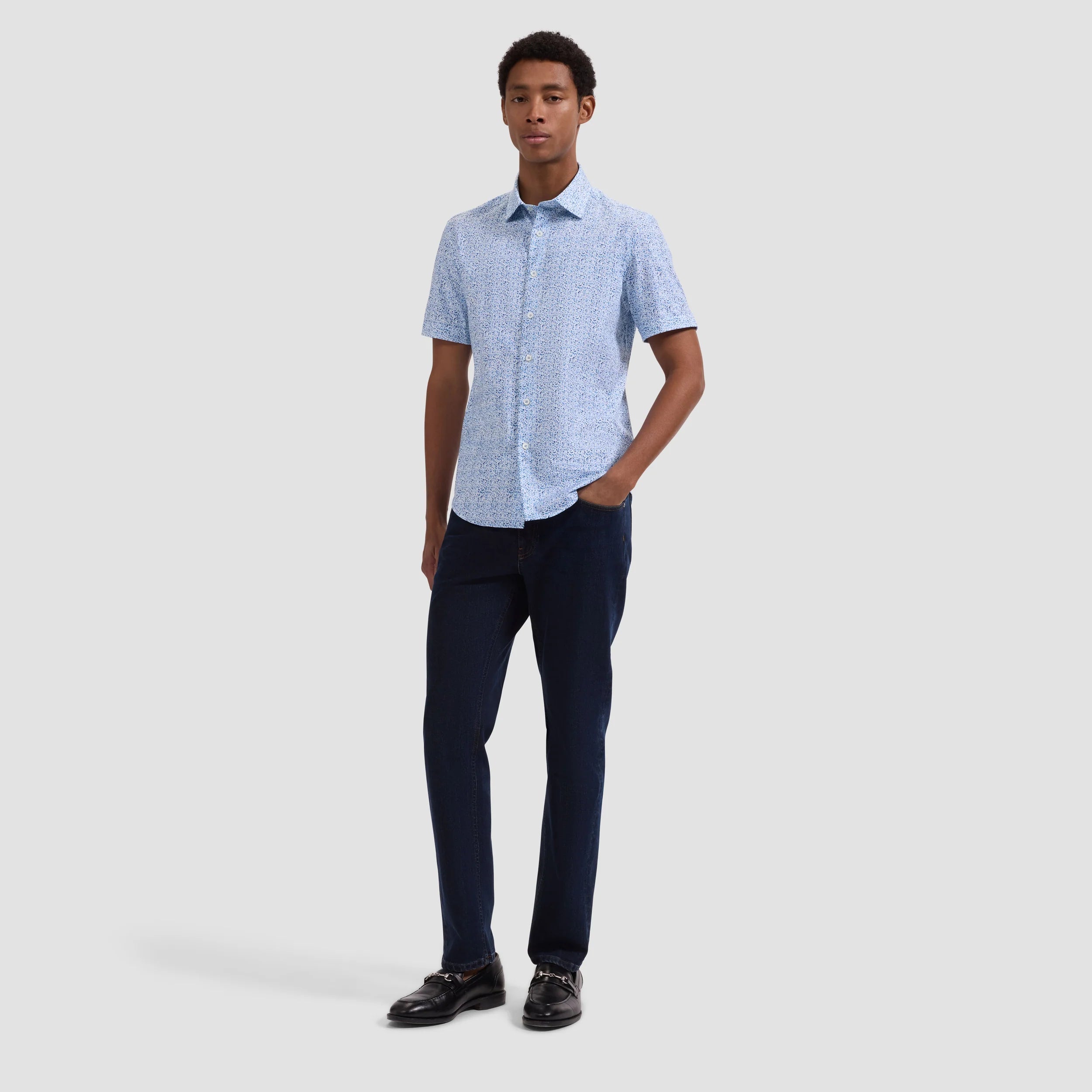 Miles OoohCotton® Floral Short-Sleeve Shirt (JF9180F40)