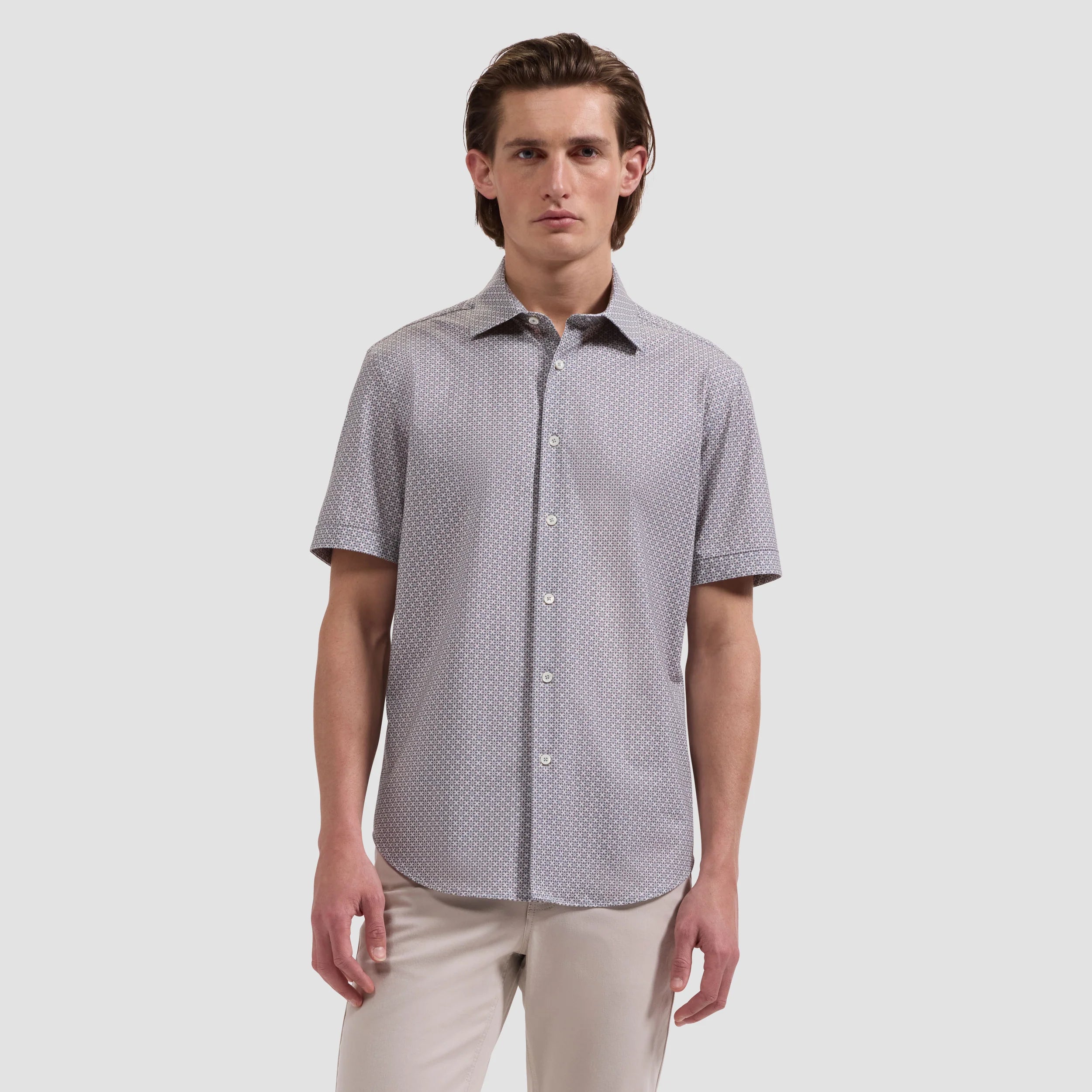 Miles OoohCotton® Mosaic Short-Sleeve Shirt (JF9262F40)