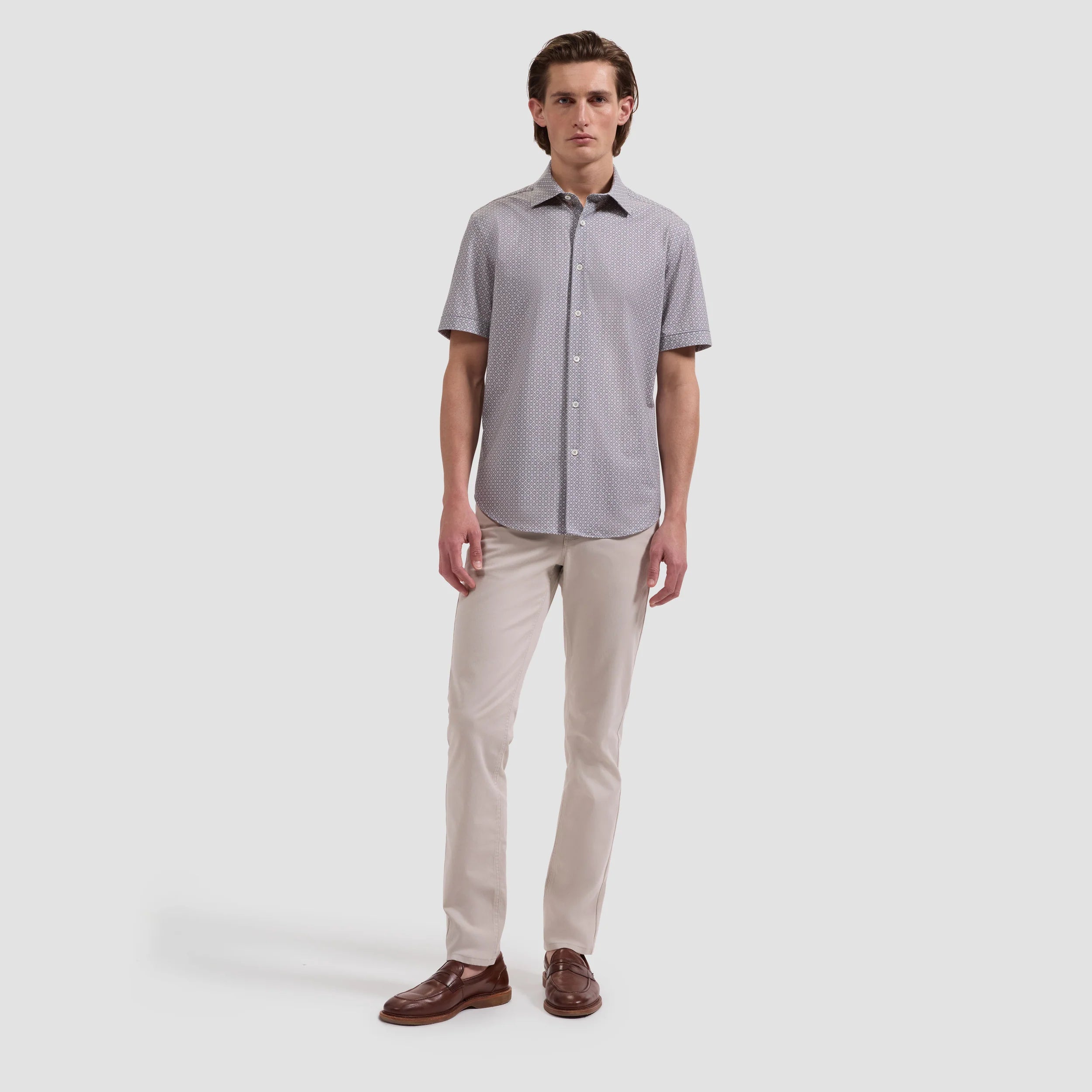 Miles OoohCotton® Mosaic Short-Sleeve Shirt (JF9262F40)