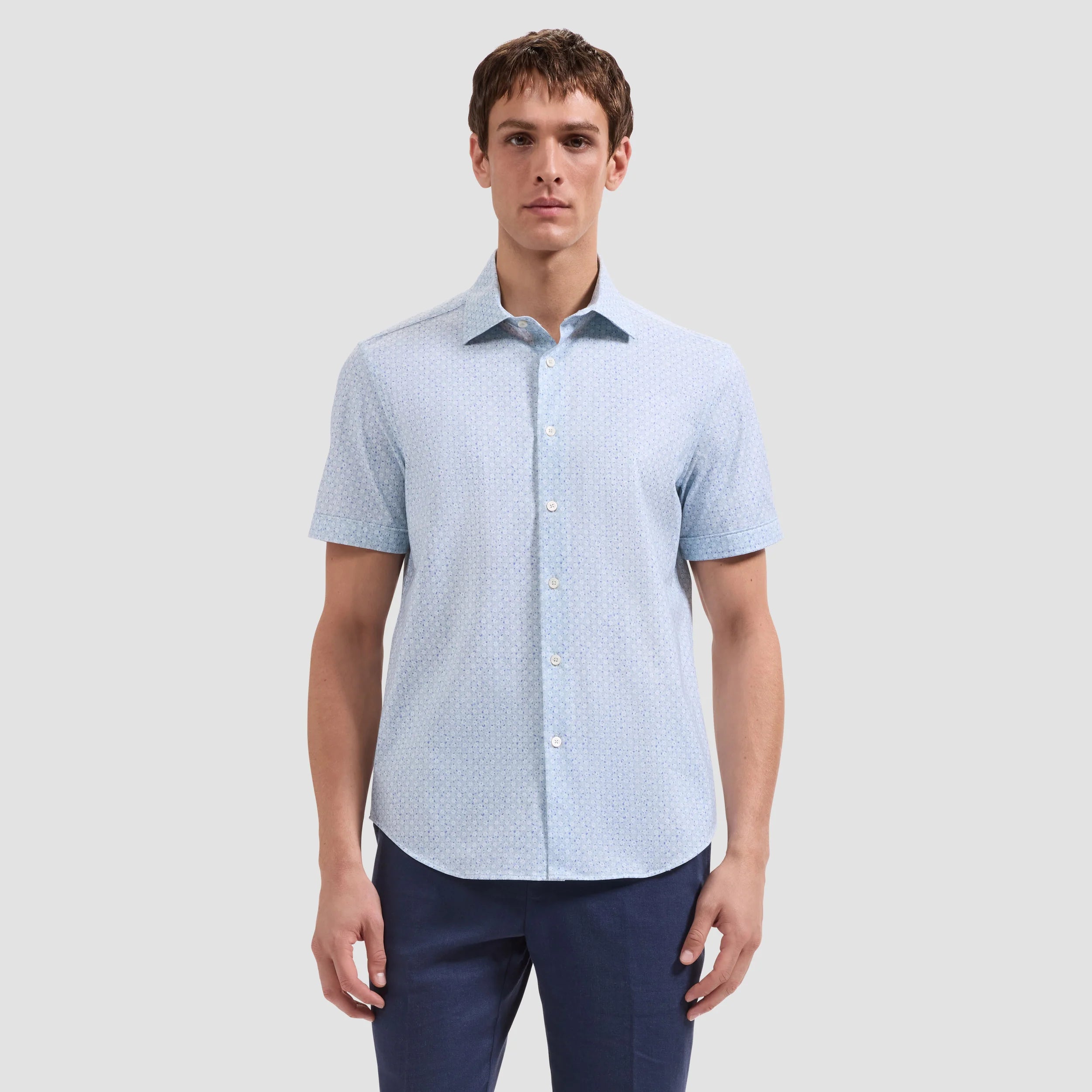 Miles OoohCotton® Floral Short-Sleeve Shirt (JF9267F40)