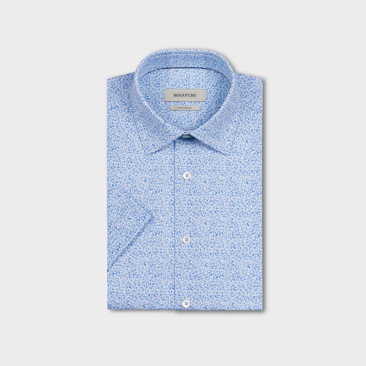 Miles OoohCotton® Abstract Floral Short-Sleeve Shirt (JF9310F40)