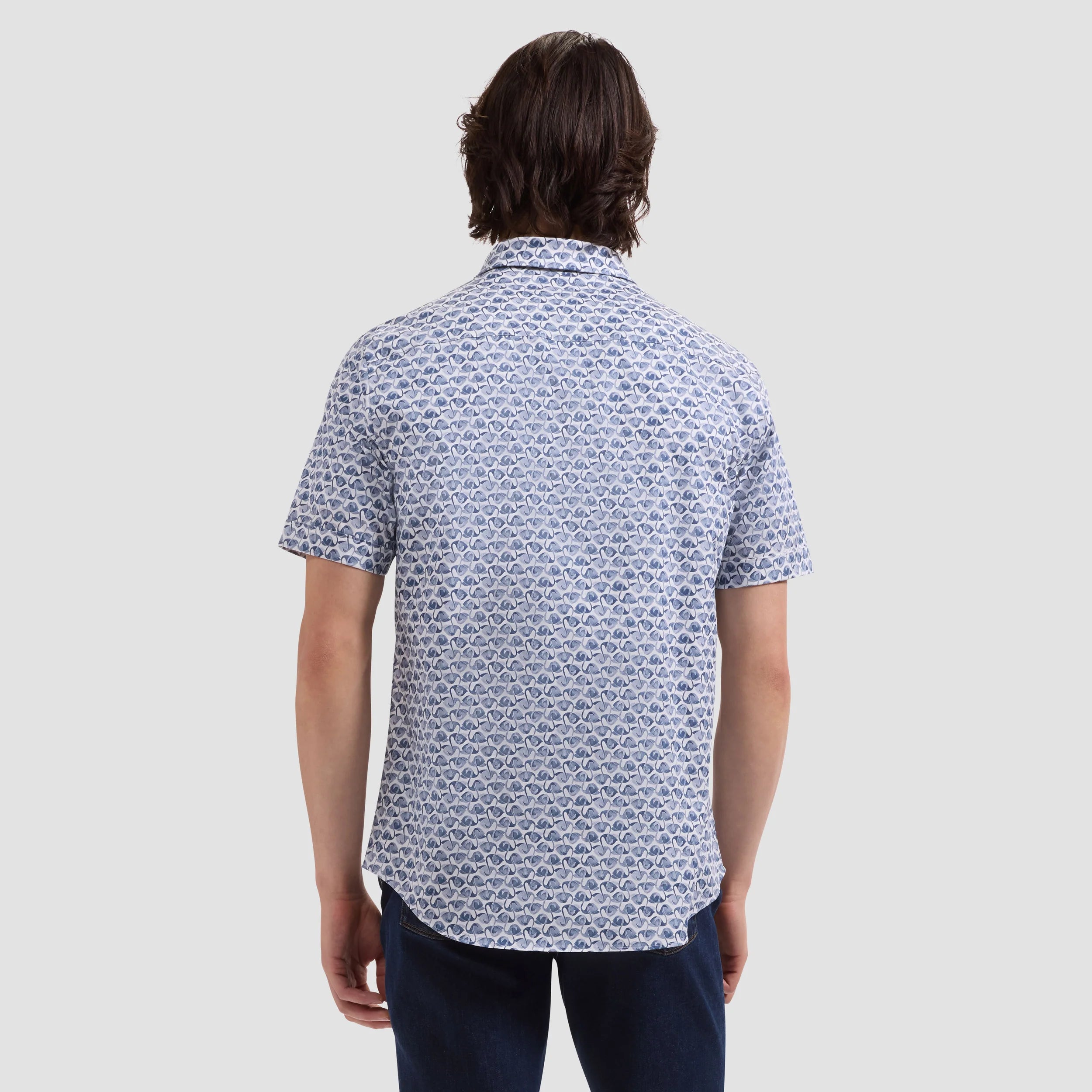 Orson Abstract Flamingo Short-Sleeve Shirt (JS3139S52S)