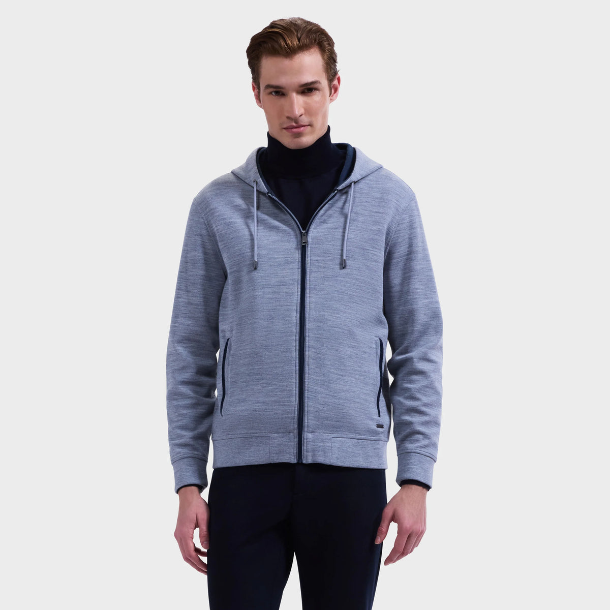 Heathered Zip Hoodie (KF2317K83)