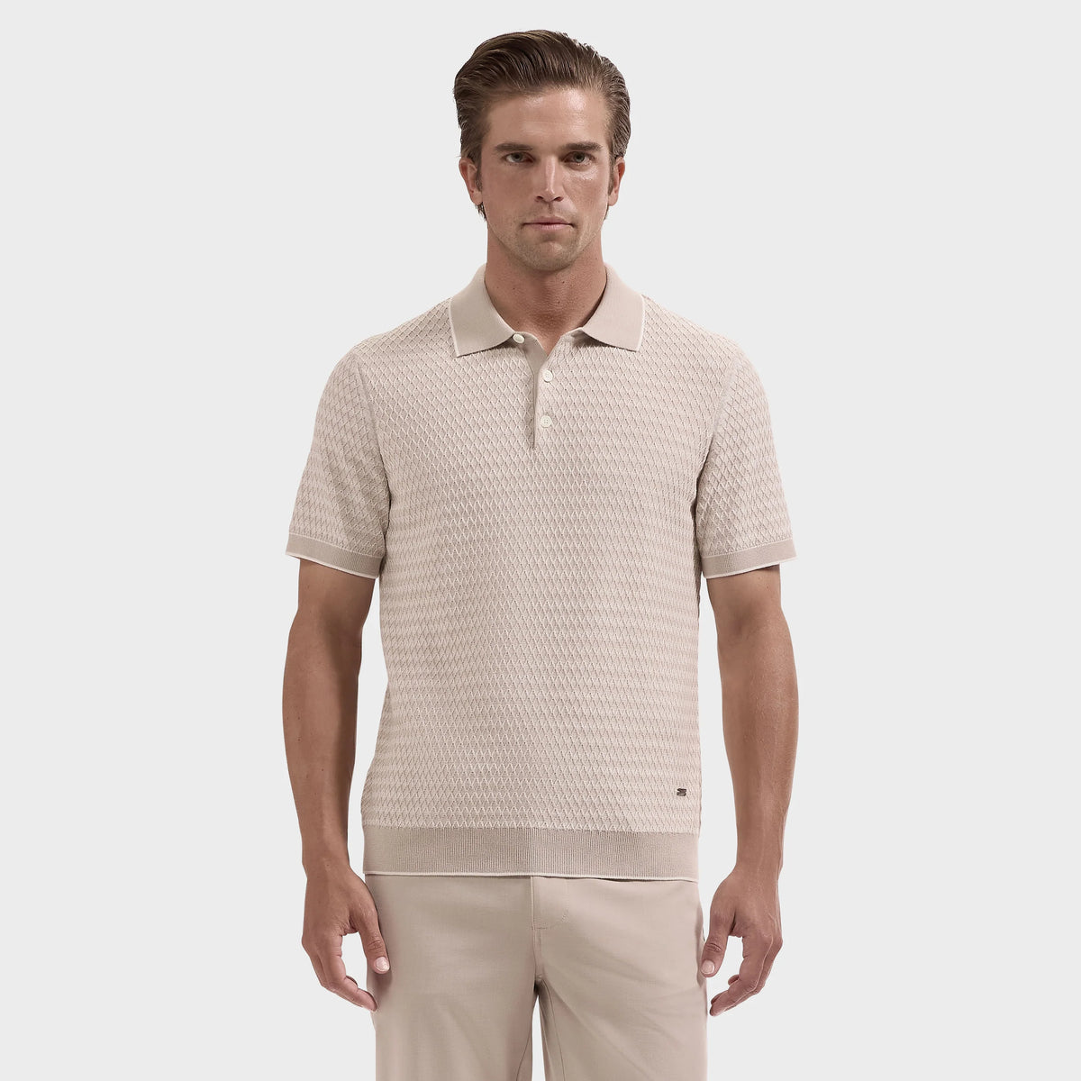Honeycomb Polo Sweater (KH550PO1)