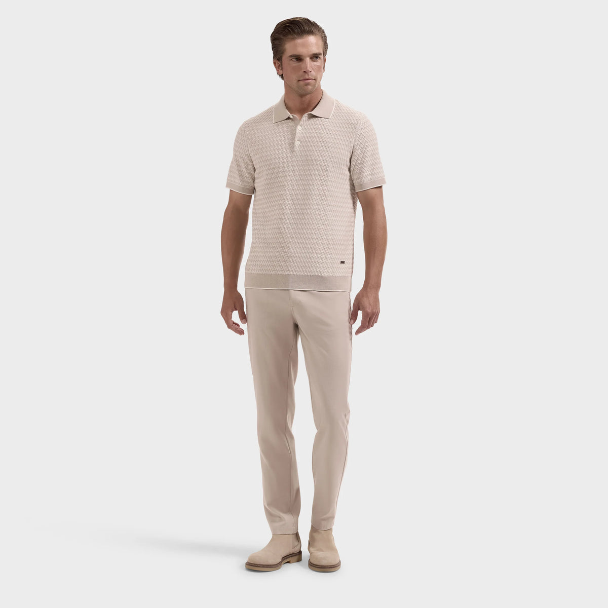 Honeycomb Polo Sweater (KH550PO1)