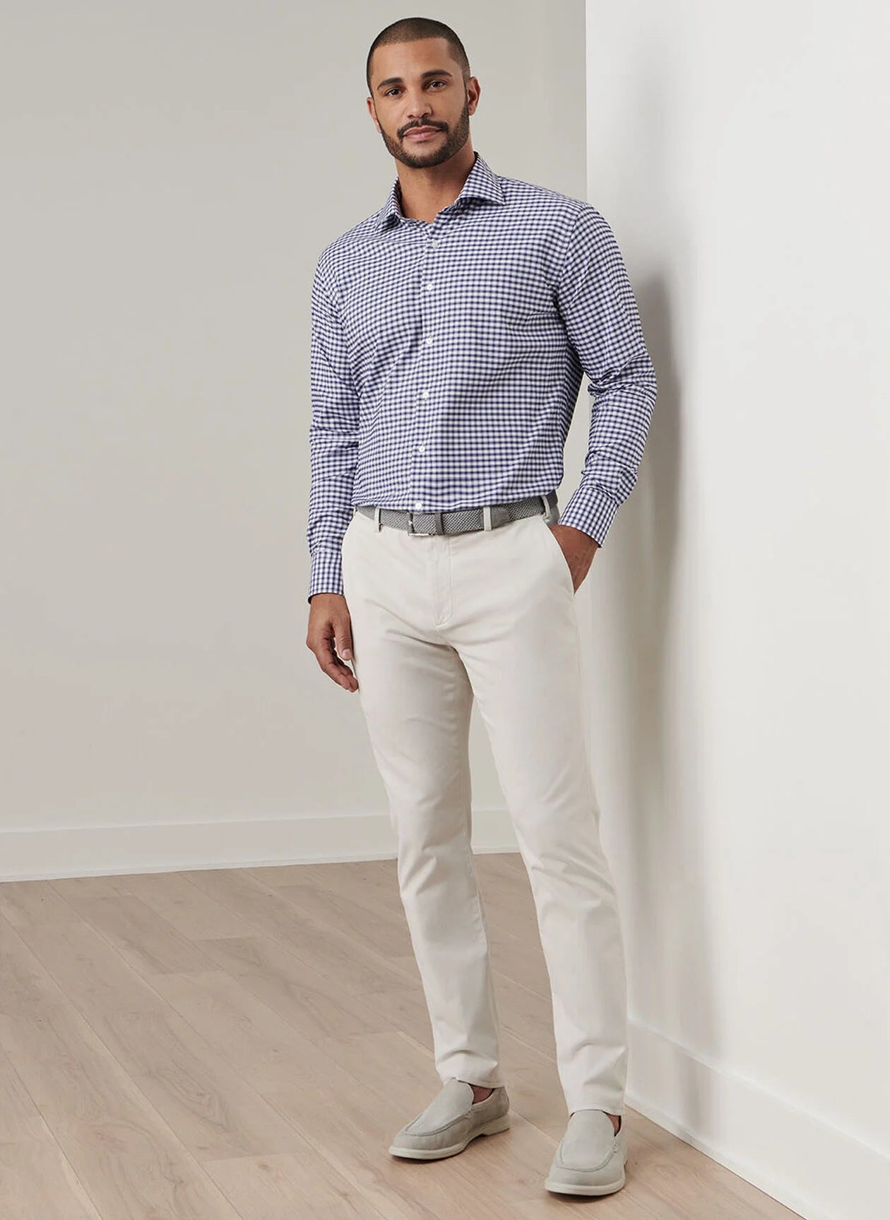 Signature Sateen Flat Front Trouser (MF25B49FB)