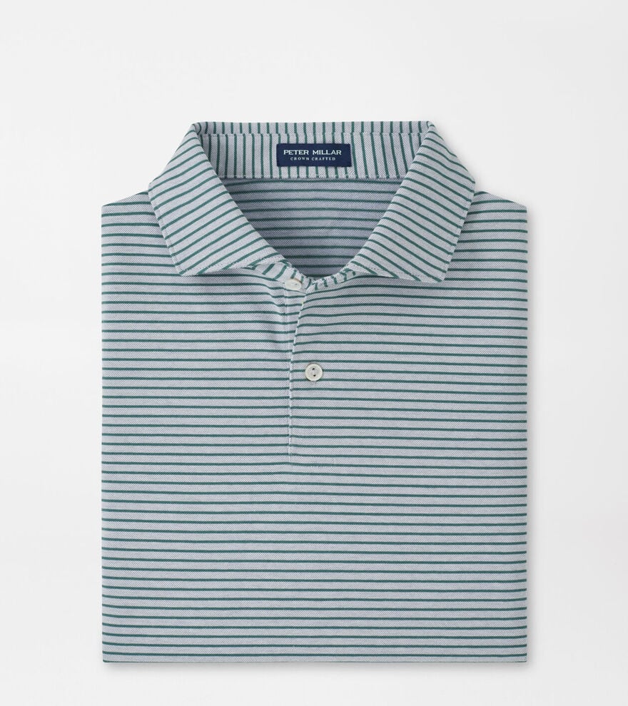 Albatross Cotton-Blend Piqué Stripe Polo (MF25XK56E)