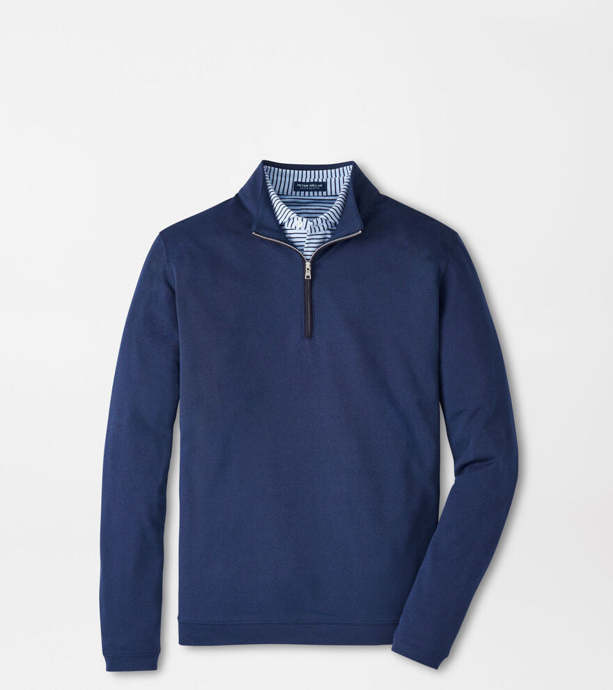 Albatross Cotton-Blend Piqué Quarter-Zip (MF25XK63)