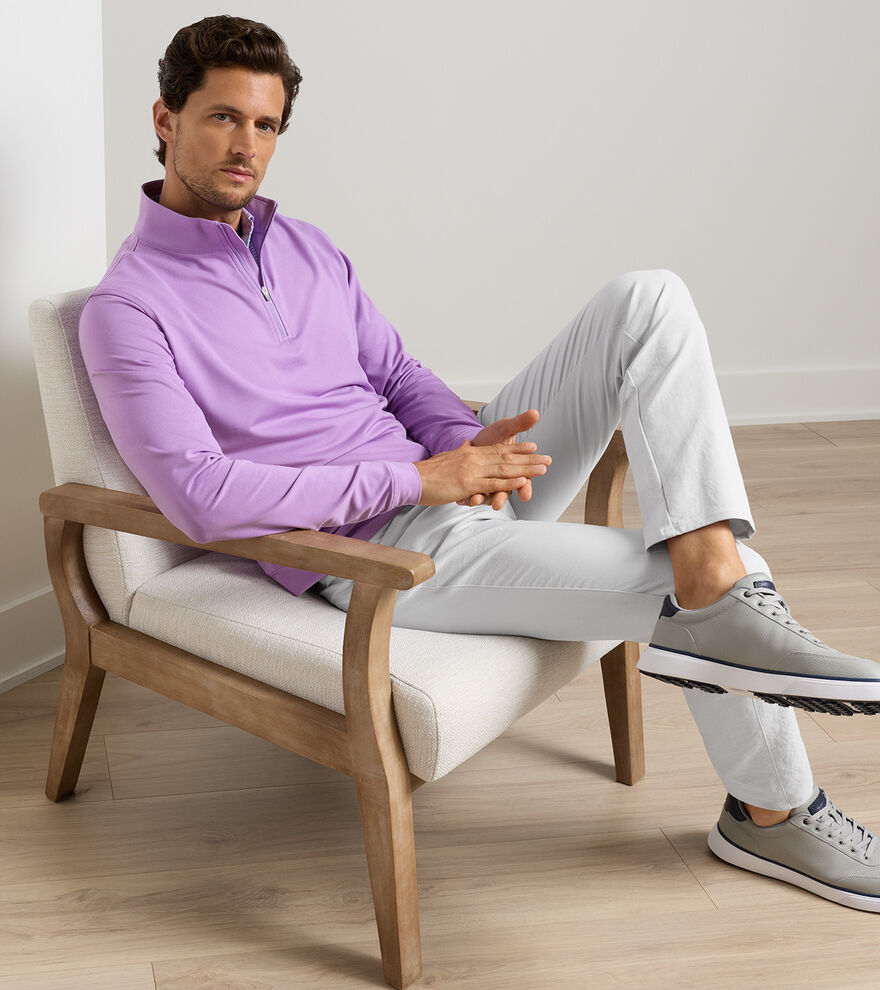 Perth Melange Performance Quarter Zip (MS26EK40B)