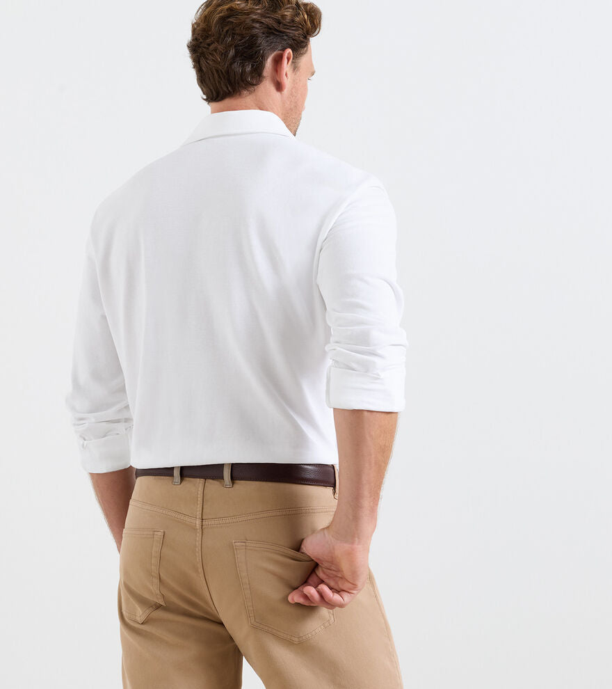 Everyday Piqué Long Sleeve Polo (MS26K36)
