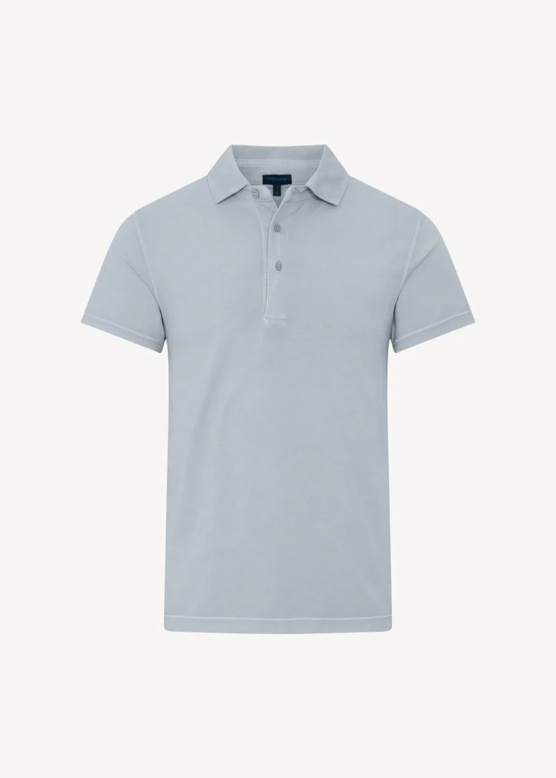 Pima Cotton Stretch Vintage Wash Short Sleeve Polo (P95P22Z)