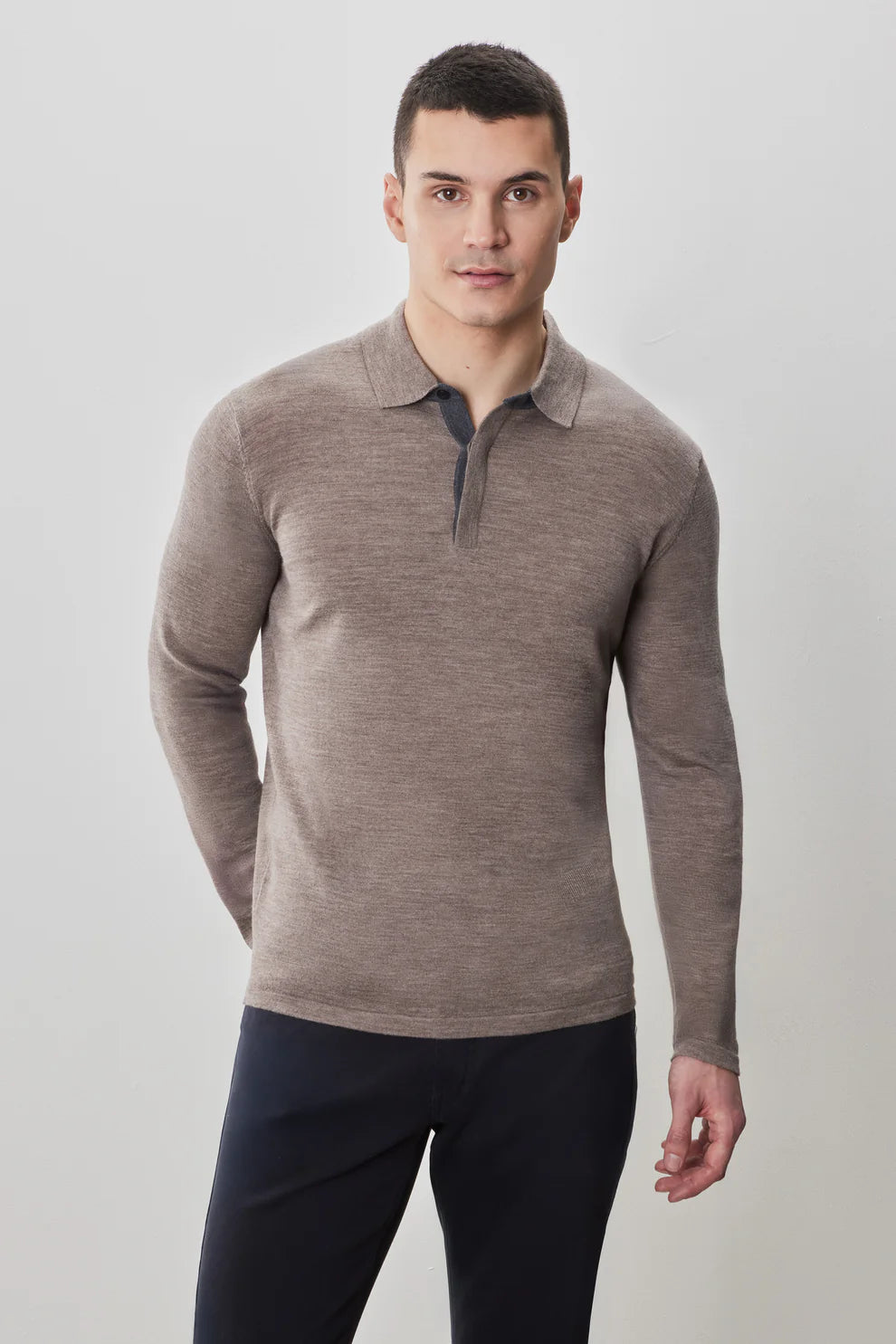 Thomas Long Sleeve Sweater Polo
(RB52138)