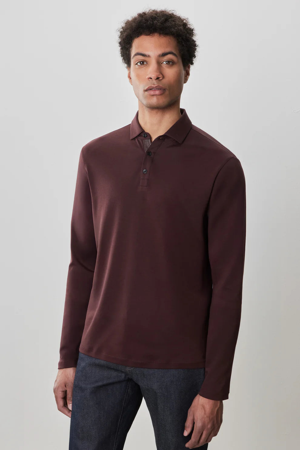The Barakett Long Sleeve Herringbone Polo (RB52559)