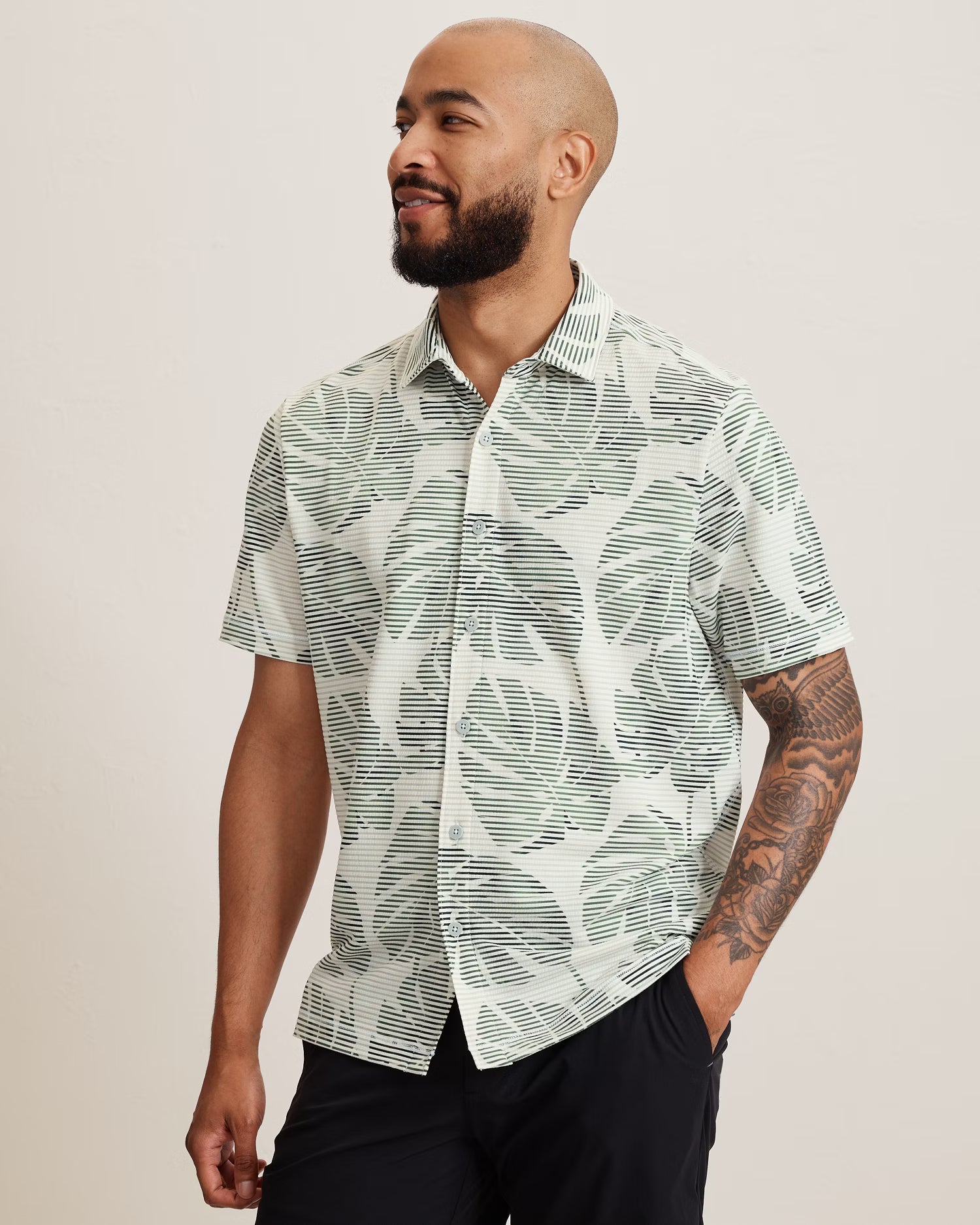 Costa Wave Monstera Mash IslandZone® Camp Shirt (ST228002)