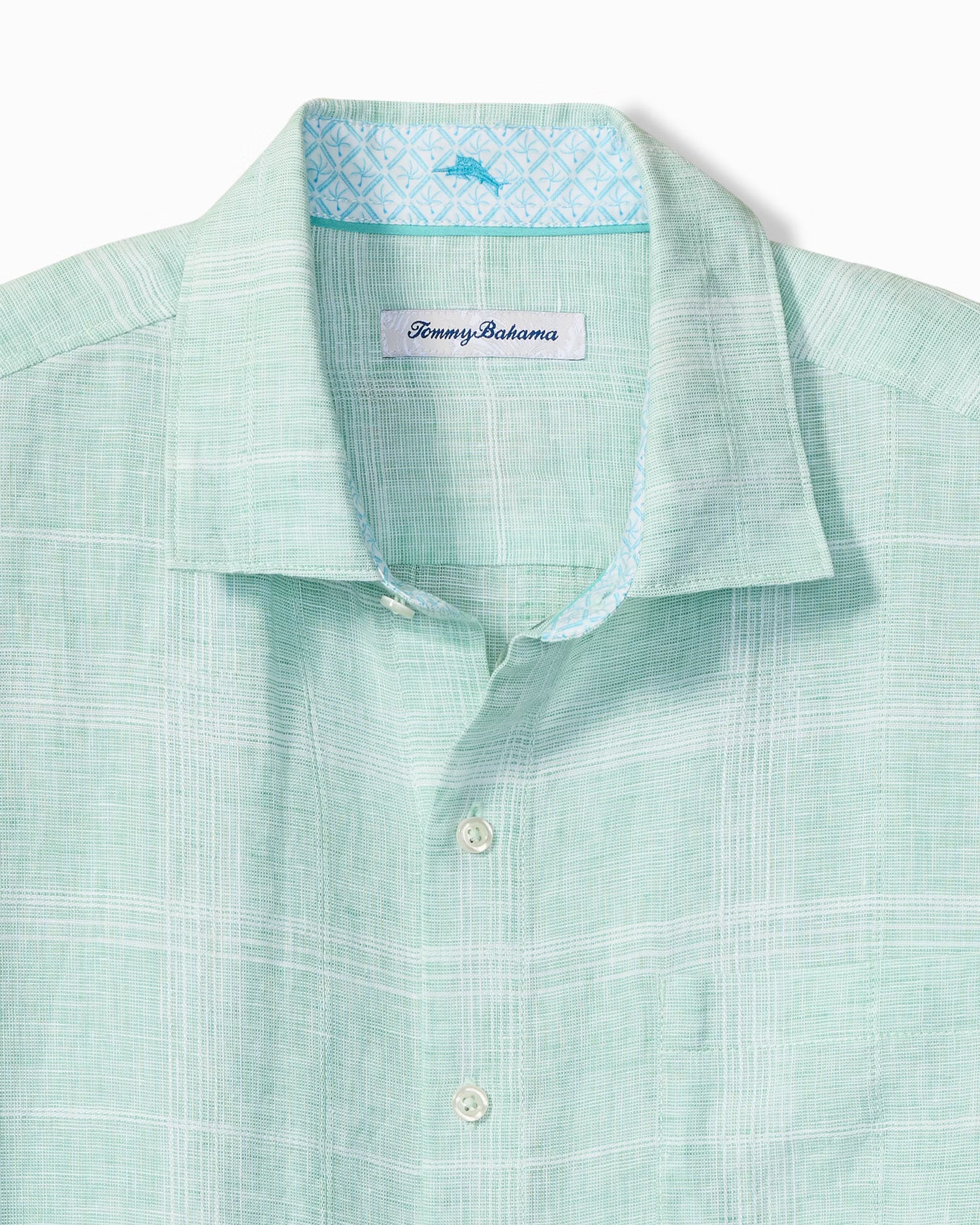 Paradisio Plaid Linen Long-Sleeve Shirt (ST327160)