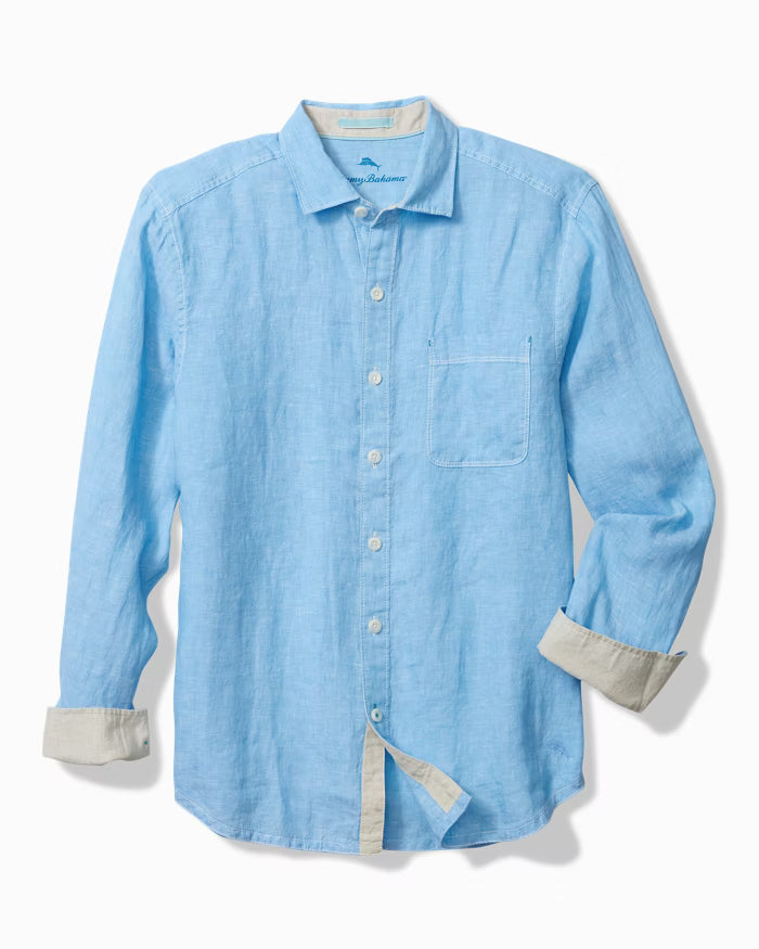 Paradise Breezer Linen Long-Sleeve Shirt (ST327195)