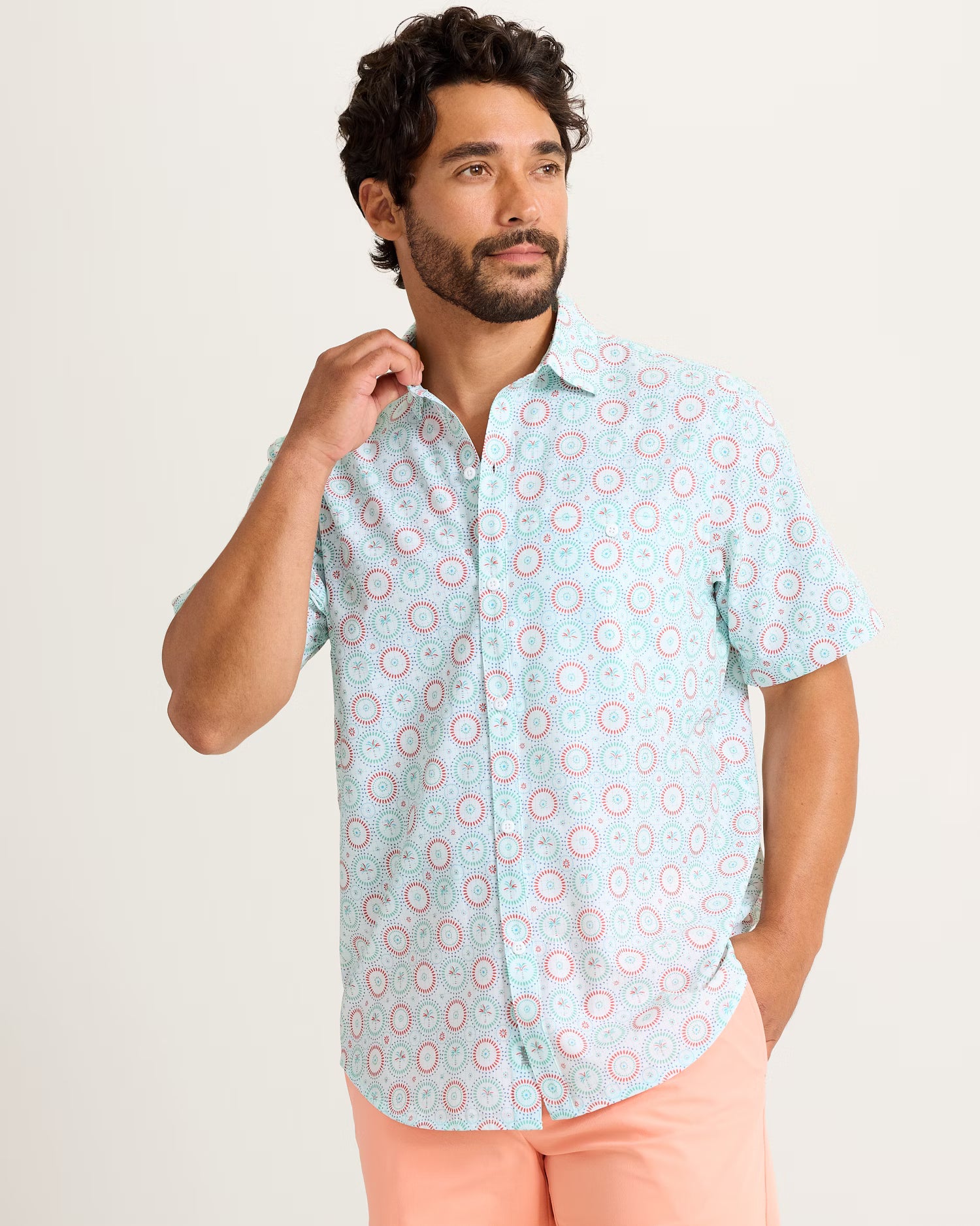 Bahama Coast Retro Palms IslandZone® Shirt (ST327669)