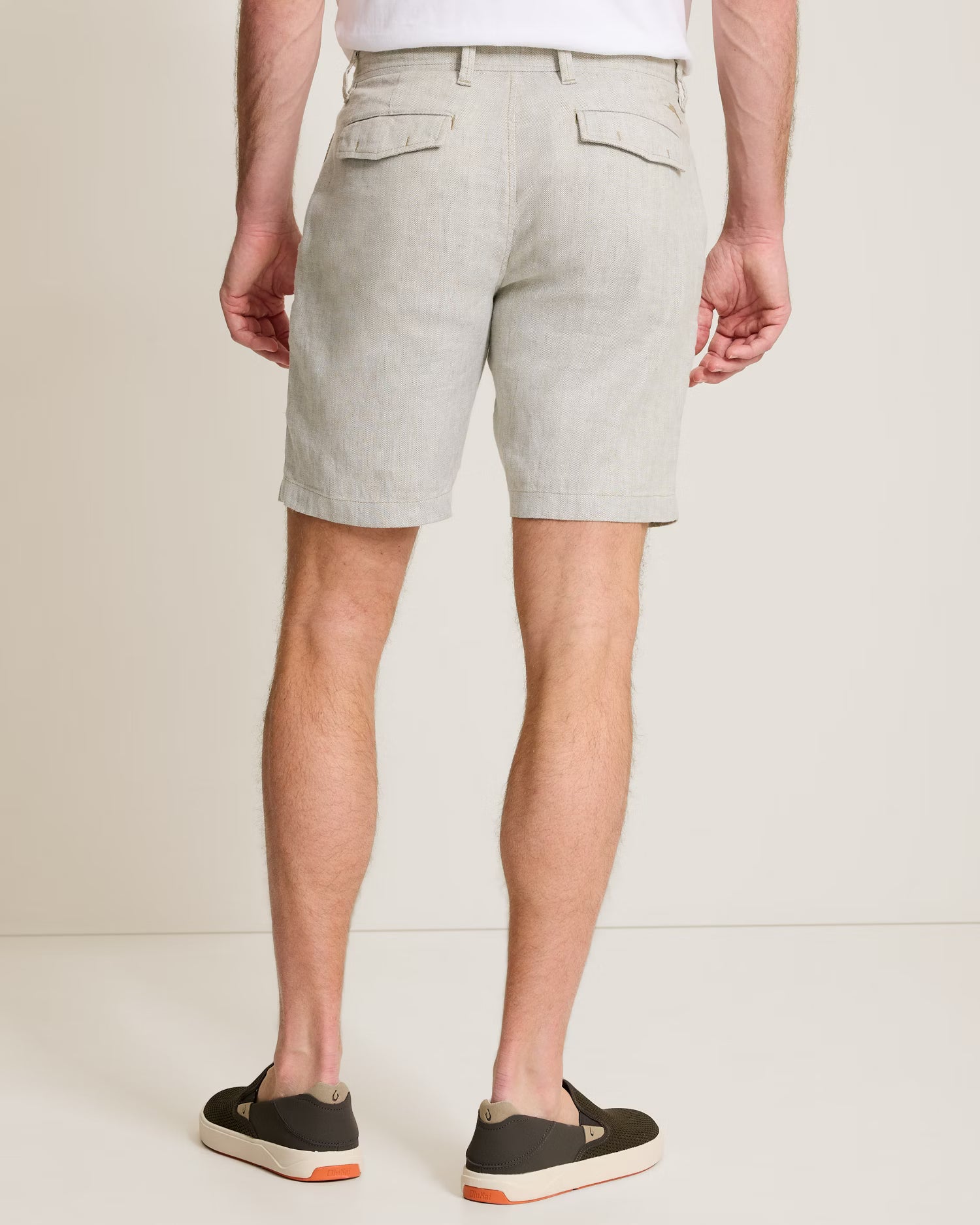 Beach Coast Stretch-Linen 9" Shorts (ST890098)