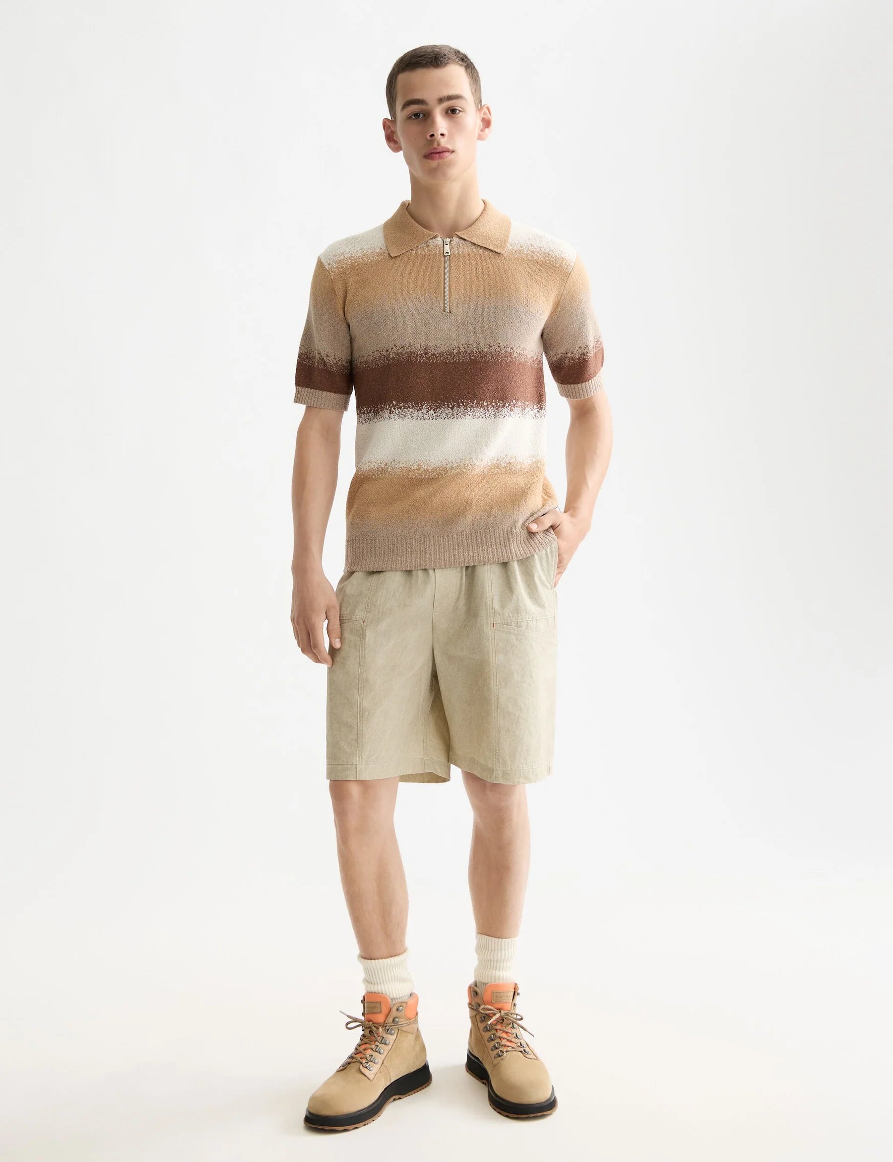 Knitted Degrade Polo (181321)