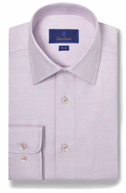 White & Berry Herringbone Dress Shirt (TBSP10013144)