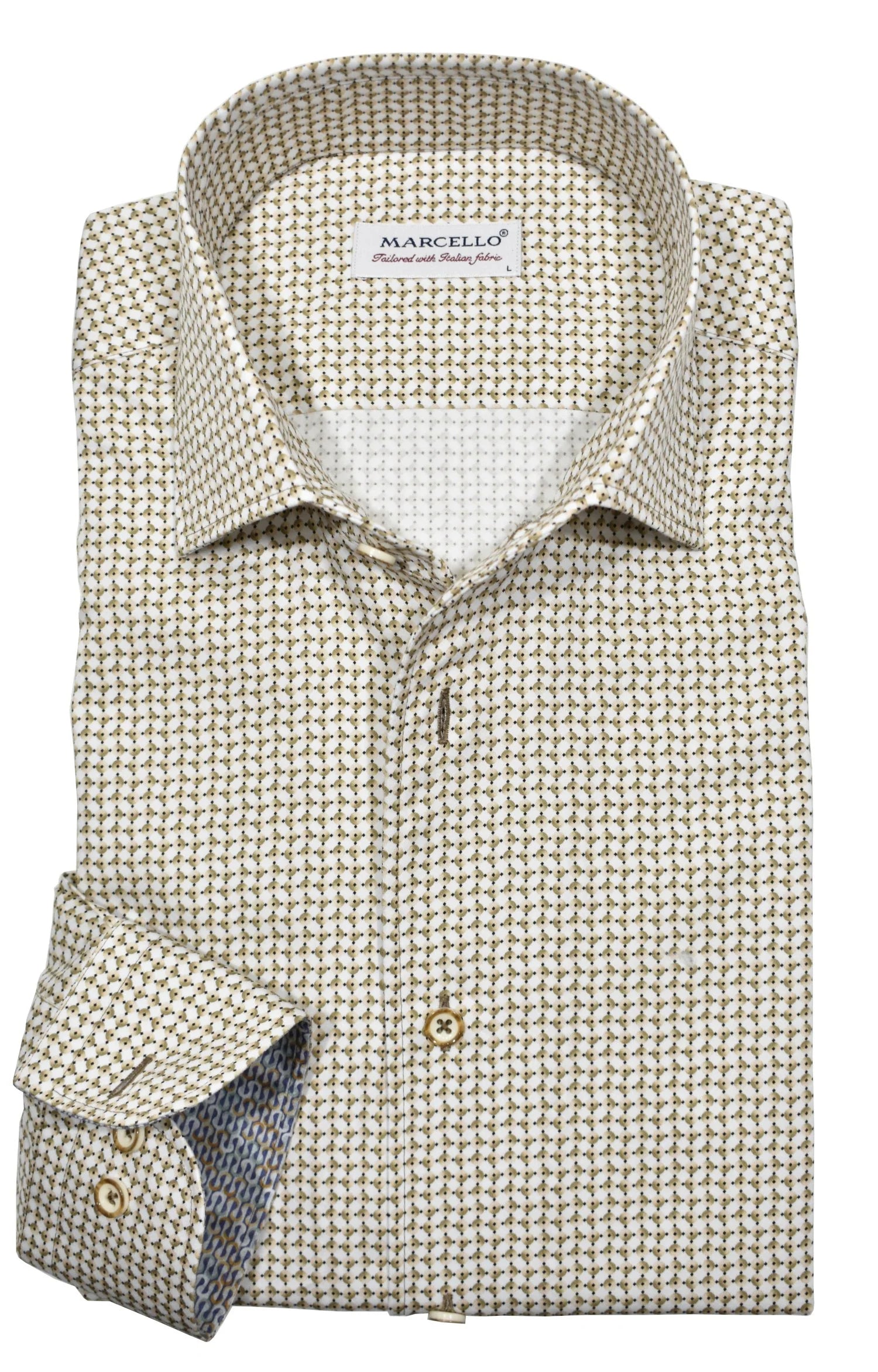 Tan Andrew Roll Collar Shirt (W031R)