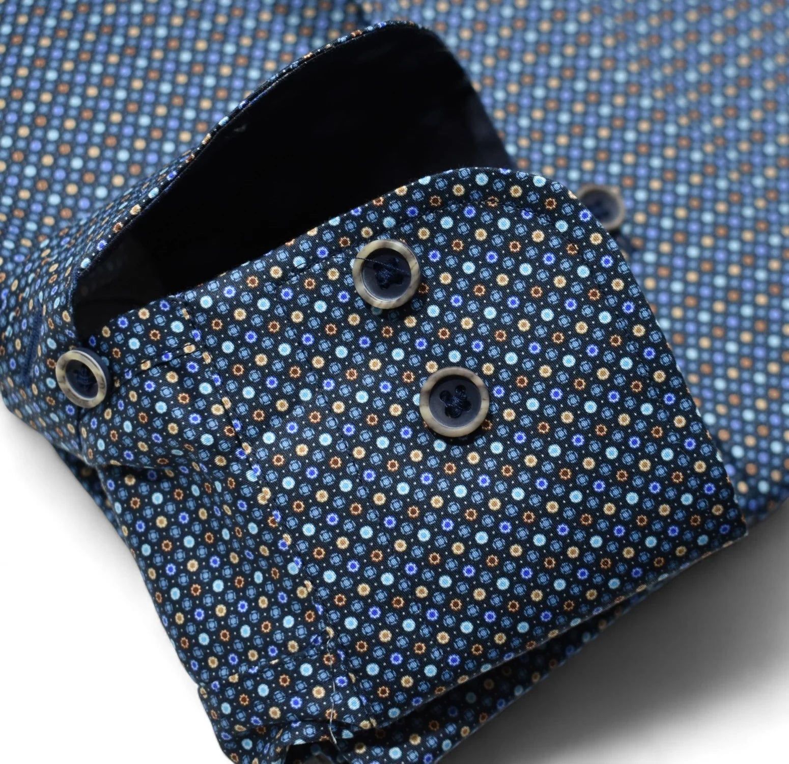 Ringley Indigo Roll Collar Shirt (W089R)