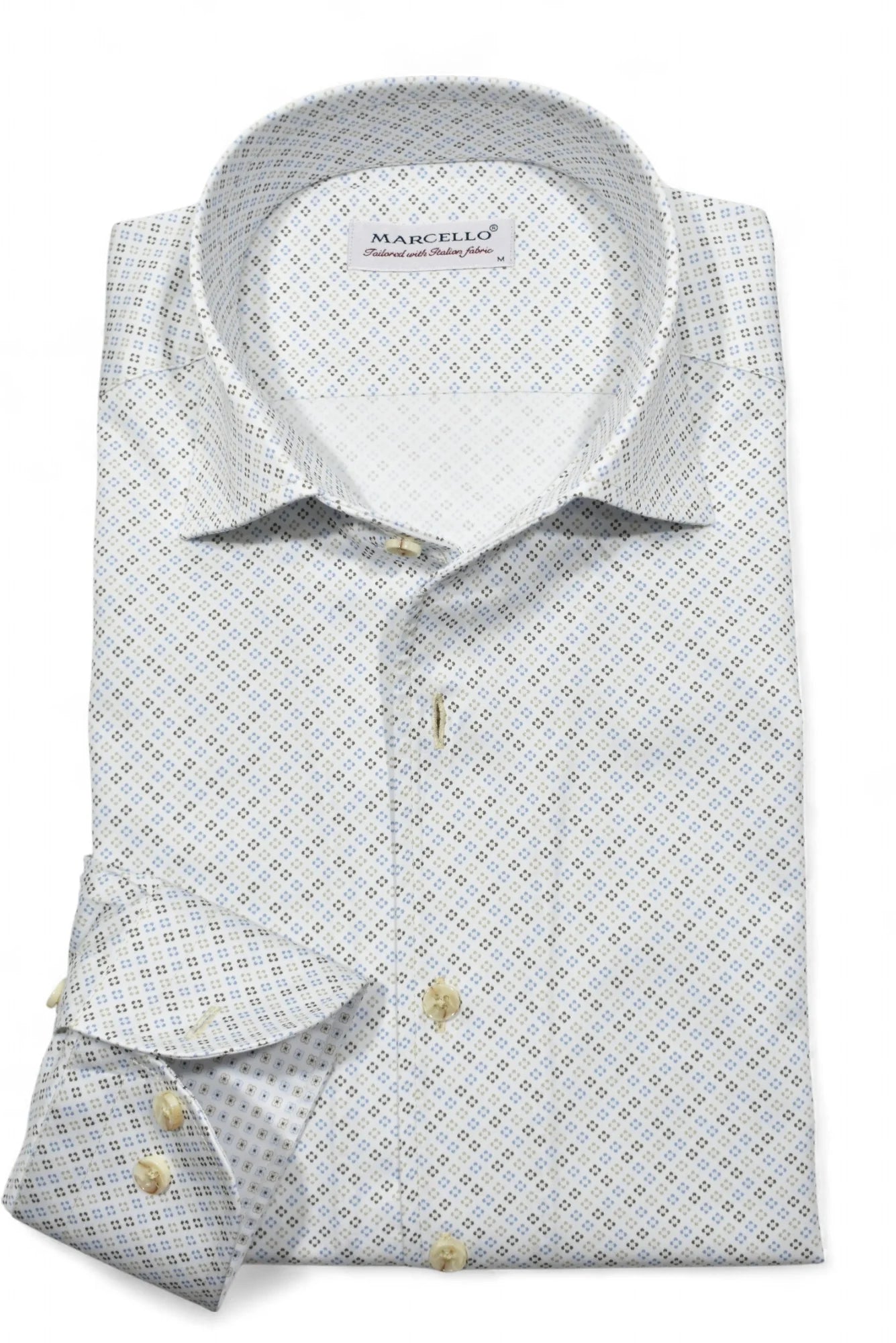 Colored Bracket Medallion Sport Shirt (W104)