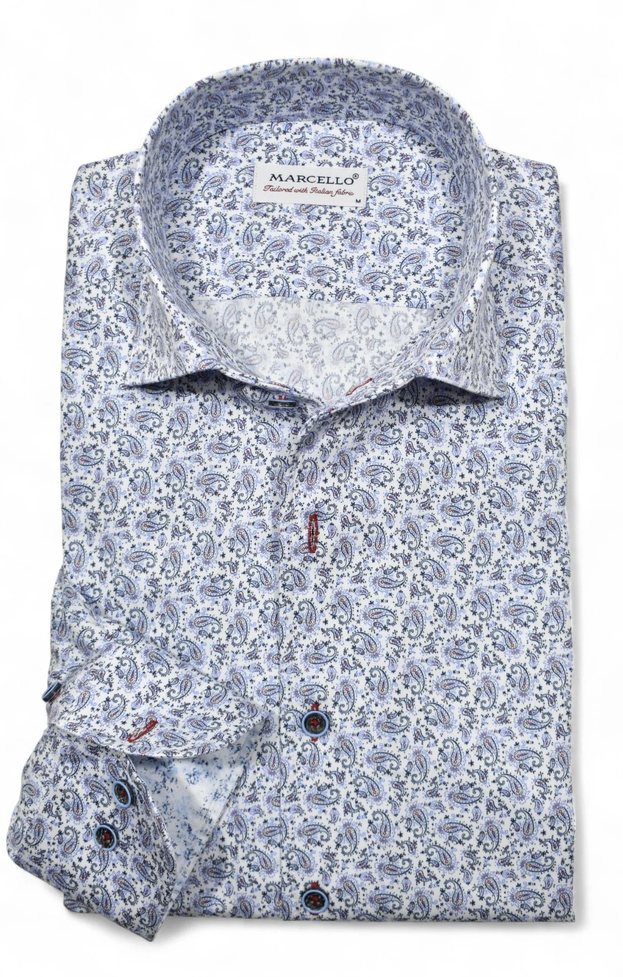 Soho Indigo Paisley Sport Shirt (W120)