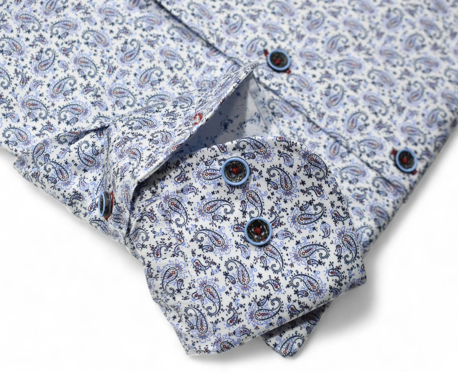 Soho Indigo Paisley Sport Shirt (W120)