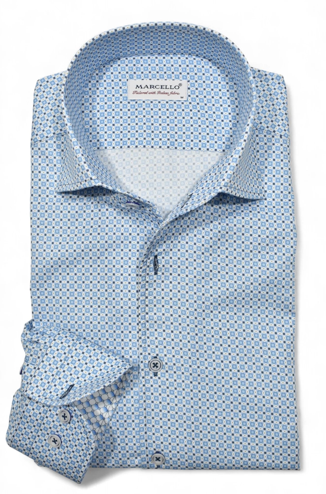 Sky Geo Medallion Sport Shirt (W136)