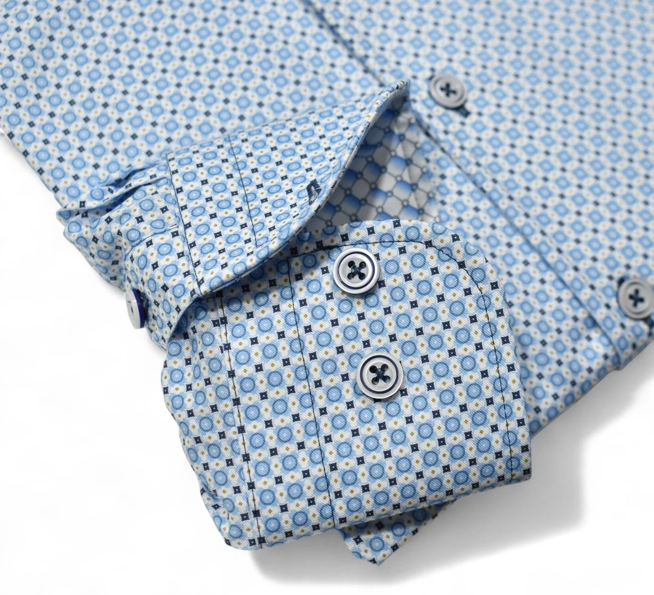 Sky Geo Medallion Sport Shirt (W136)